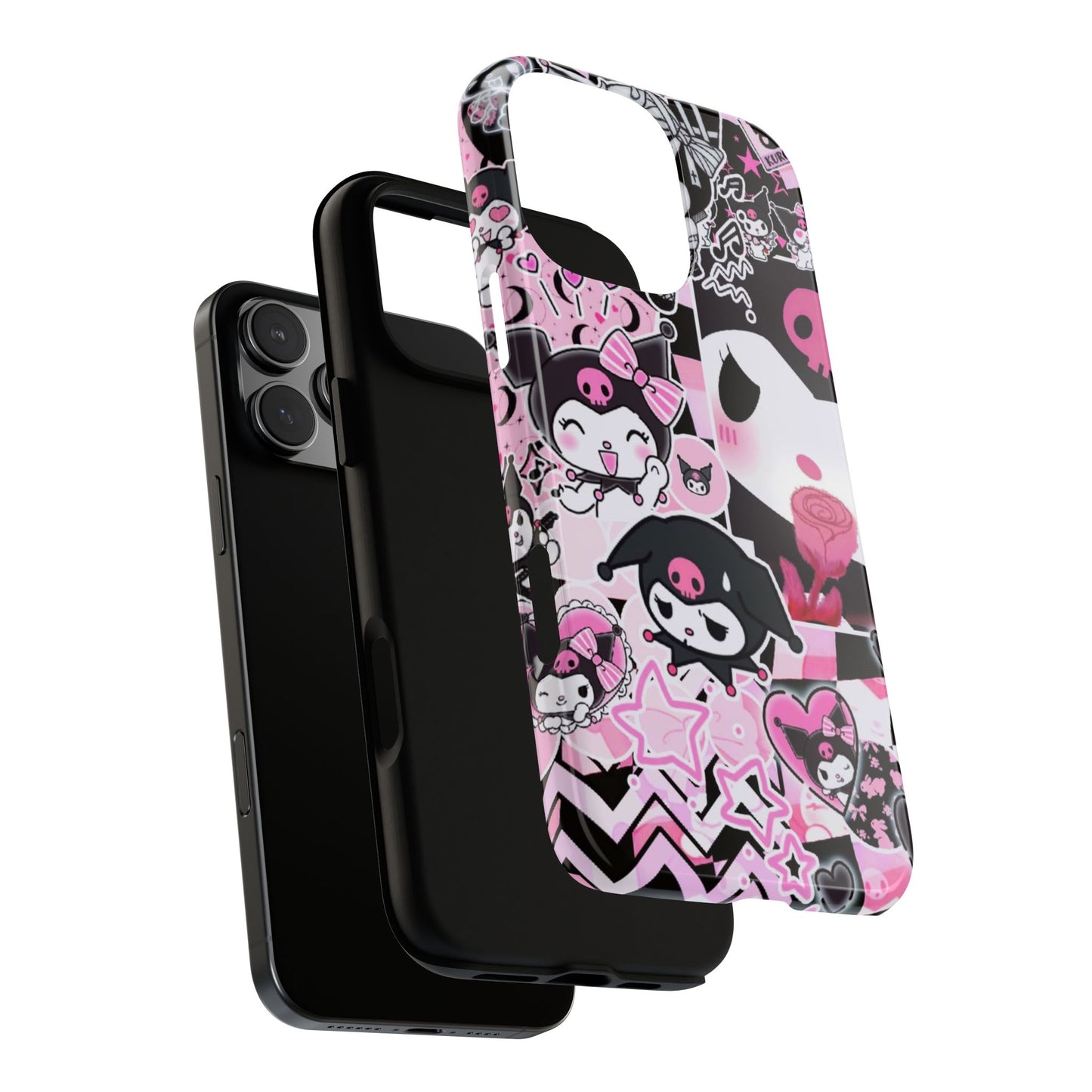 Kuromi Gothic Phone Case, Tough Phone Case, Kawaii Phone Cover, Unique Mobile Accessory, Gifts for Her Kuromi back to school purple kuromi