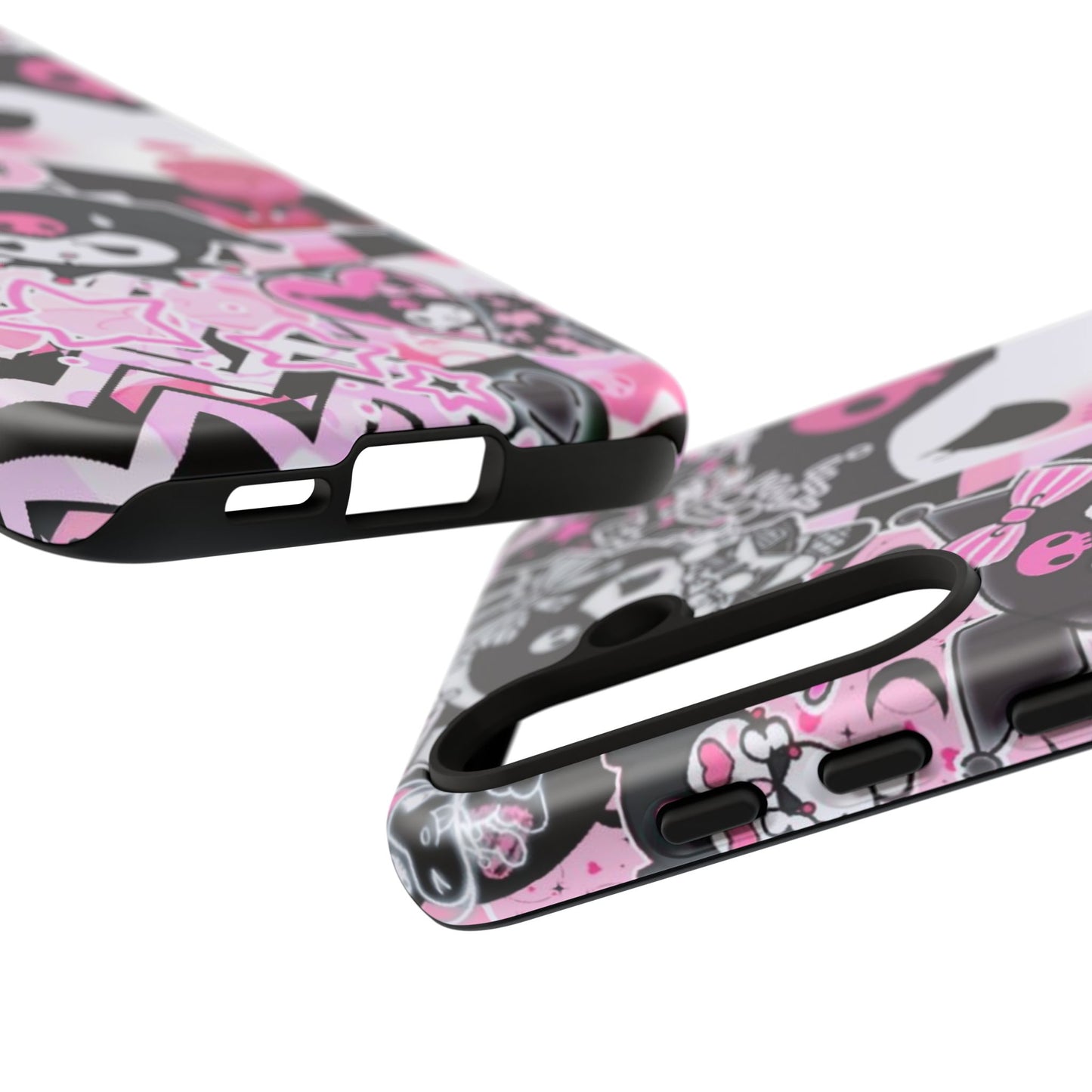 Kuromi Gothic Phone Case, Tough Phone Case, Kawaii Phone Cover, Unique Mobile Accessory, Gifts for Her Kuromi back to school purple kuromi
