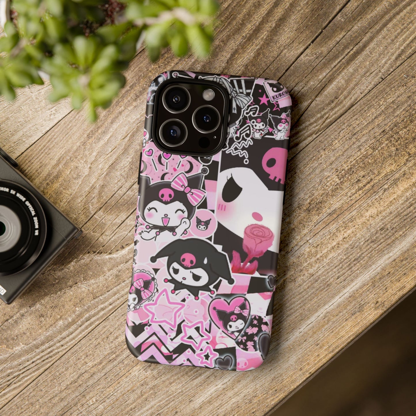 Kuromi Gothic Phone Case, Tough Phone Case, Kawaii Phone Cover, Unique Mobile Accessory, Gifts for Her Kuromi back to school purple kuromi