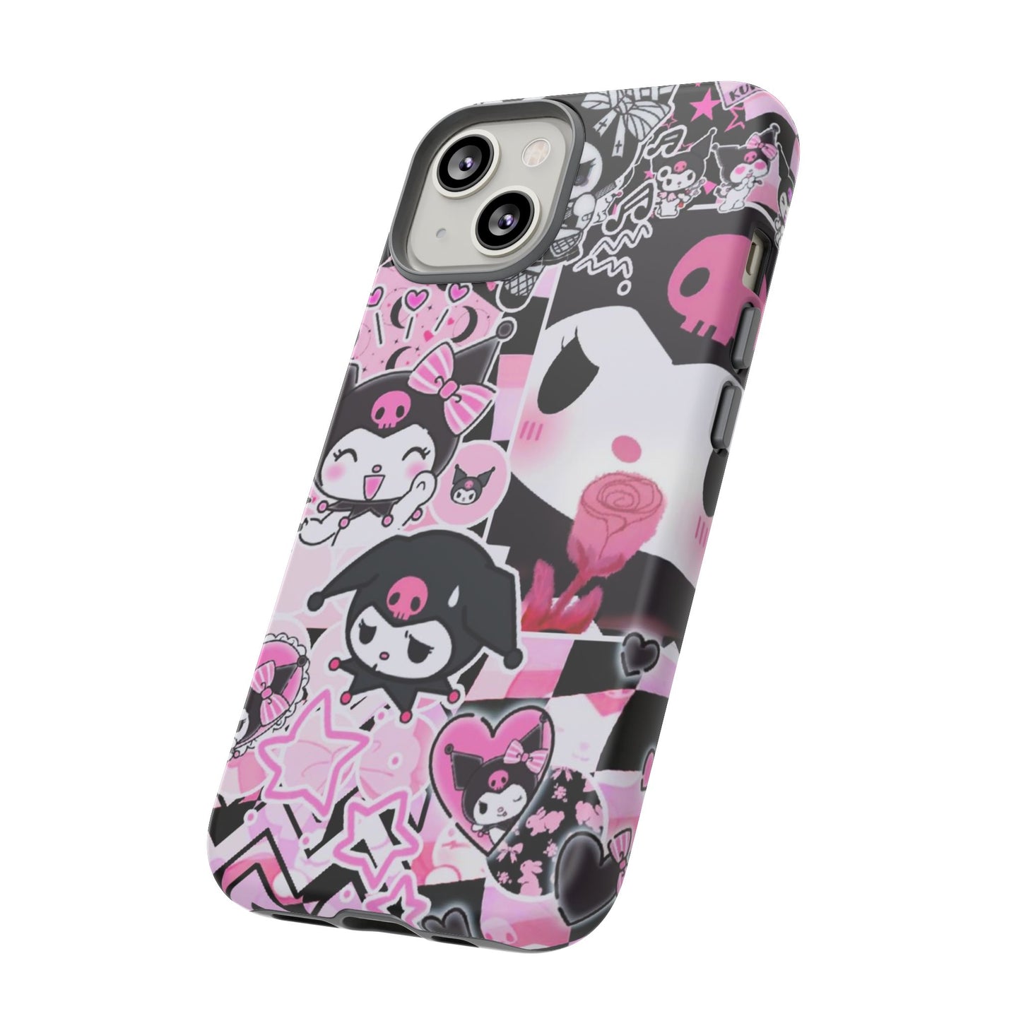 Kuromi Gothic Phone Case, Tough Phone Case, Kawaii Phone Cover, Unique Mobile Accessory, Gifts for Her Kuromi back to school purple kuromi
