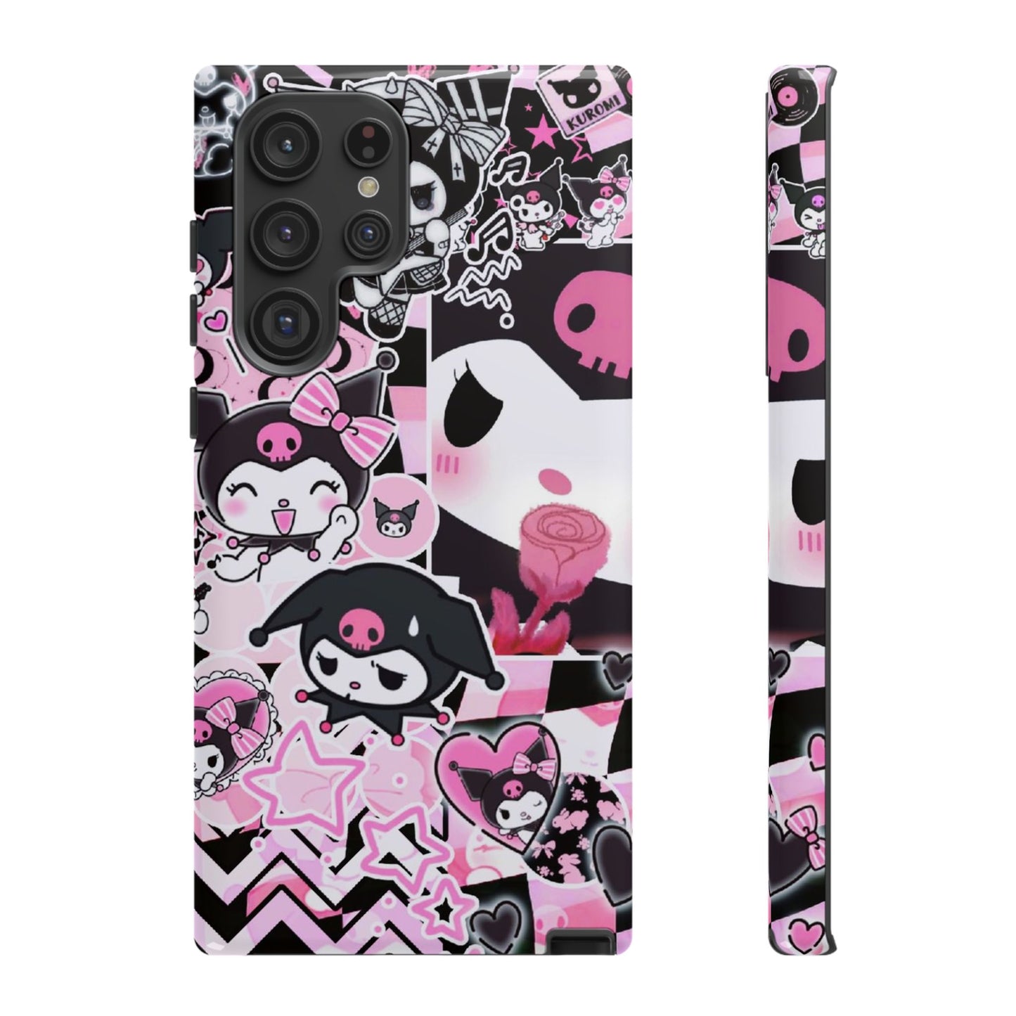 Kuromi Gothic Phone Case, Tough Phone Case, Kawaii Phone Cover, Unique Mobile Accessory, Gifts for Her Kuromi back to school purple kuromi