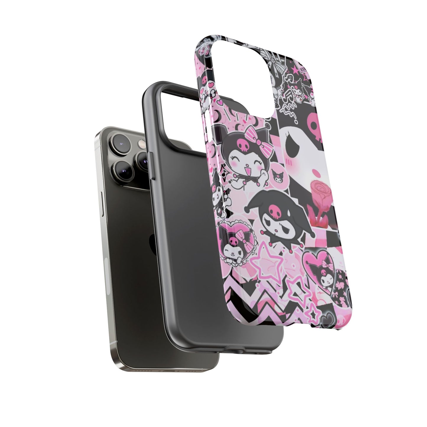 Kuromi Gothic Phone Case, Tough Phone Case, Kawaii Phone Cover, Unique Mobile Accessory, Gifts for Her Kuromi back to school purple kuromi