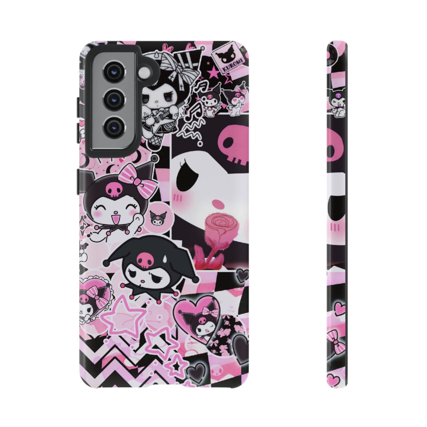 Kuromi Gothic Phone Case, Tough Phone Case, Kawaii Phone Cover, Unique Mobile Accessory, Gifts for Her Kuromi back to school purple kuromi