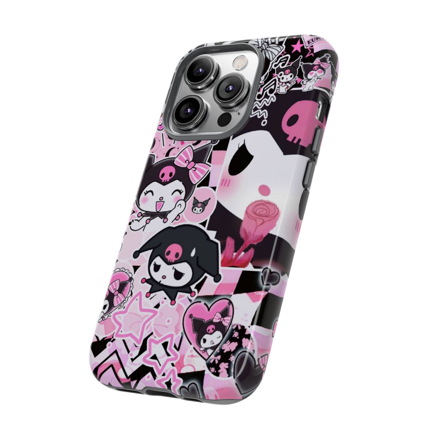 Kuromi Gothic Phone Case, Tough Phone Case, Kawaii Phone Cover, Unique Mobile Accessory, Gifts for Her Kuromi back to school purple kuromi