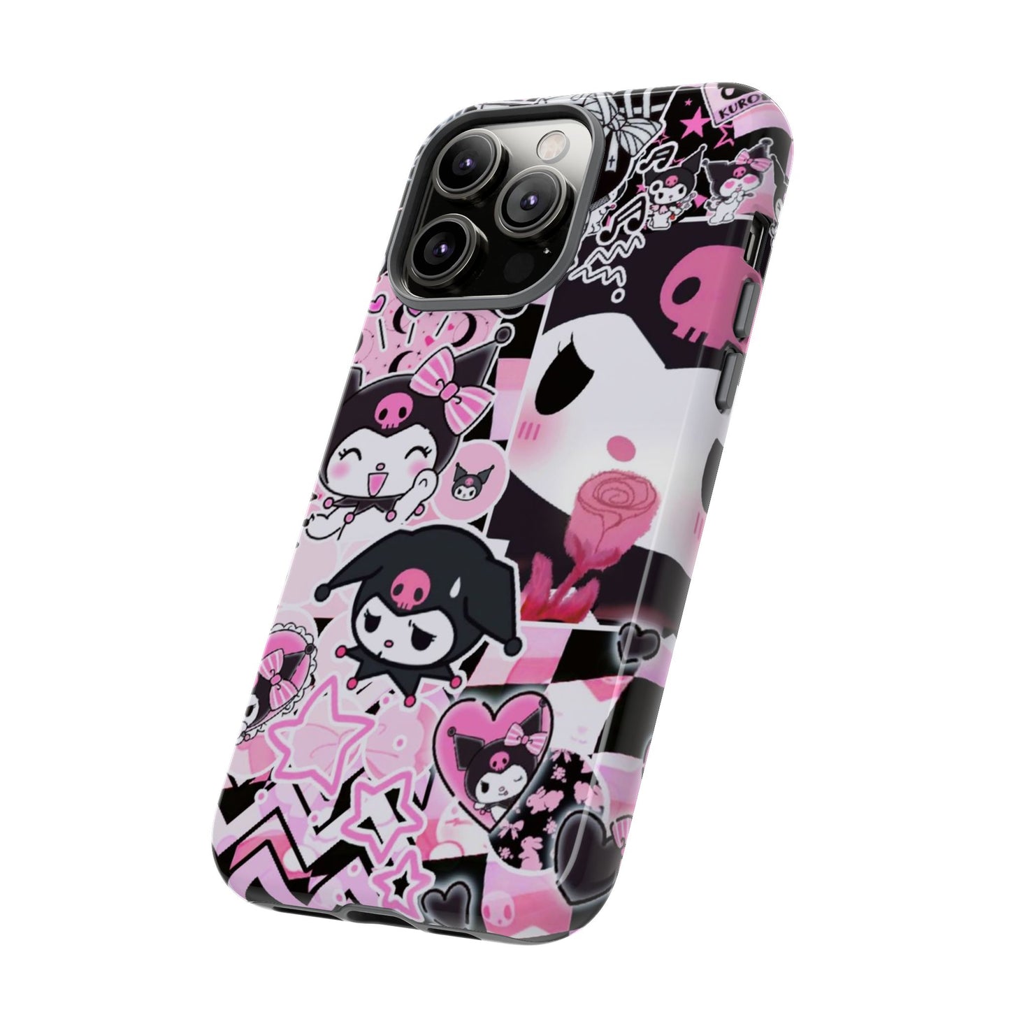 Kuromi Gothic Phone Case, Tough Phone Case, Kawaii Phone Cover, Unique Mobile Accessory, Gifts for Her Kuromi back to school purple kuromi