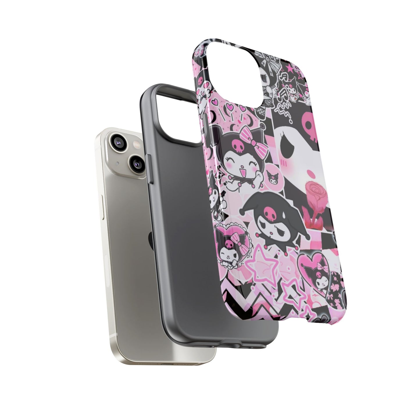 Kuromi Gothic Phone Case, Tough Phone Case, Kawaii Phone Cover, Unique Mobile Accessory, Gifts for Her Kuromi back to school purple kuromi