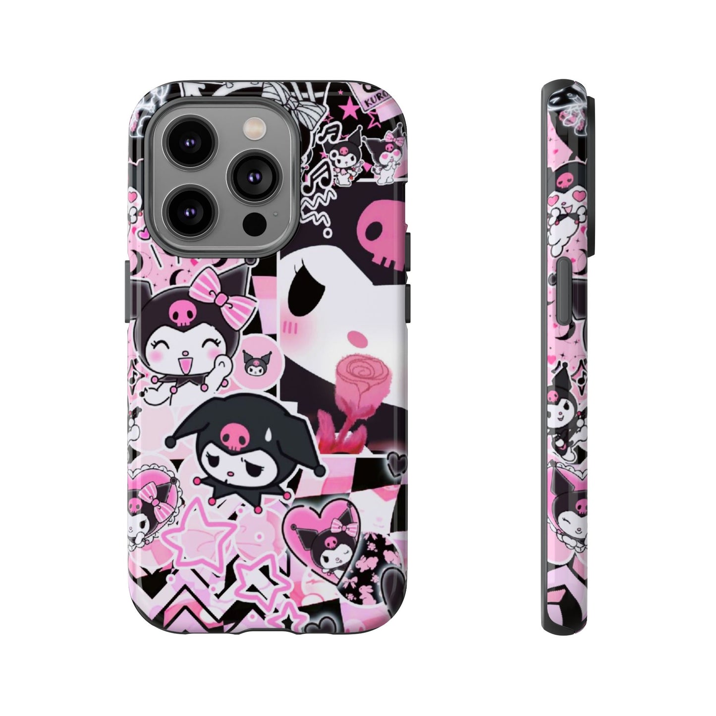 Kuromi Gothic Phone Case, Tough Phone Case, Kawaii Phone Cover, Unique Mobile Accessory, Gifts for Her Kuromi back to school purple kuromi