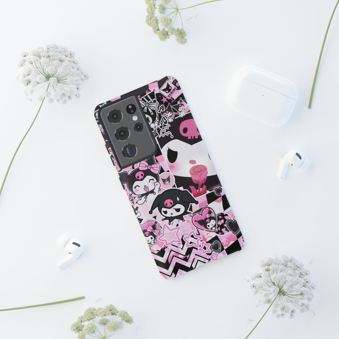 Kuromi Gothic Phone Case, Tough Phone Case, Kawaii Phone Cover, Unique Mobile Accessory, Gifts for Her Kuromi back to school purple kuromi