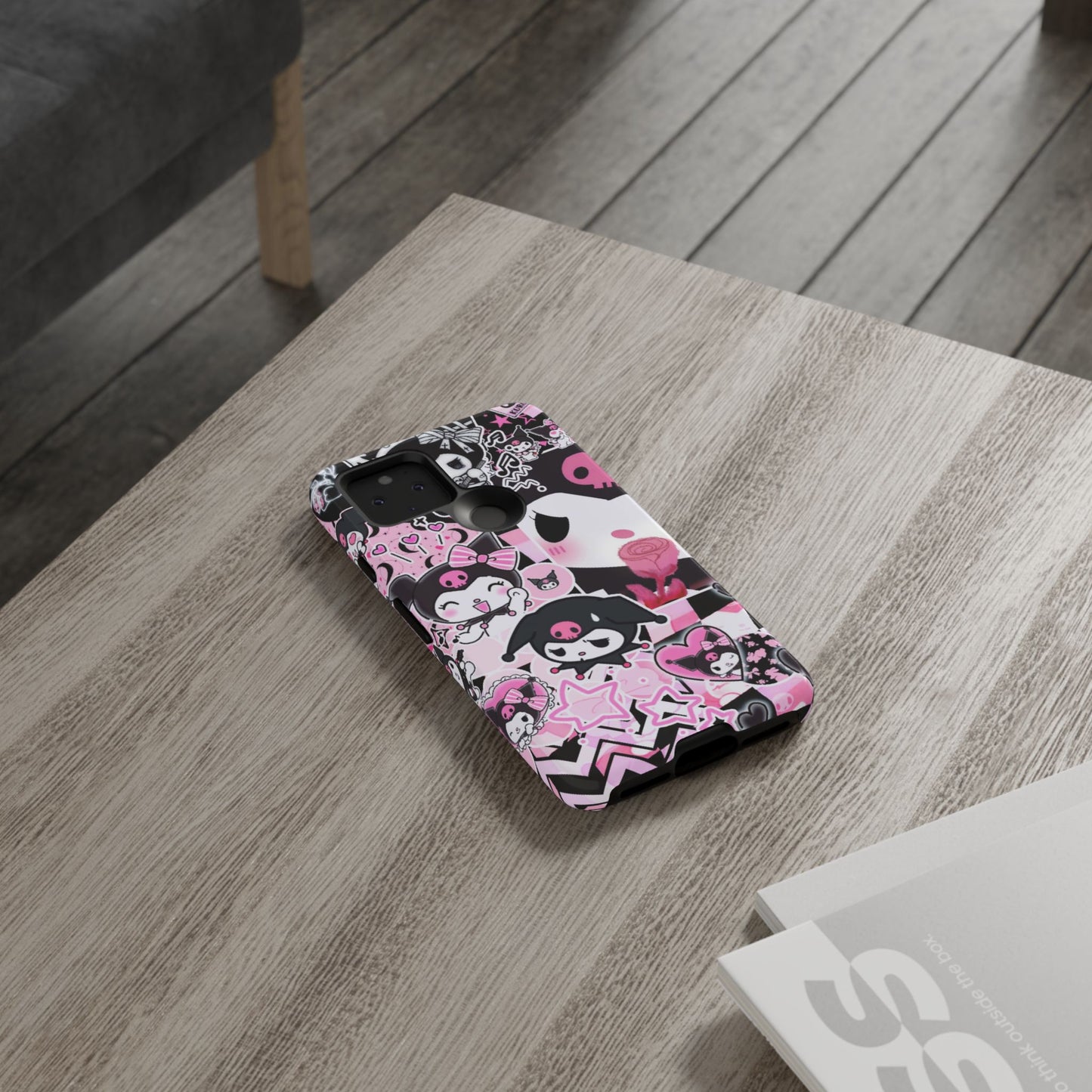 Kuromi Gothic Phone Case, Tough Phone Case, Kawaii Phone Cover, Unique Mobile Accessory, Gifts for Her Kuromi back to school purple kuromi