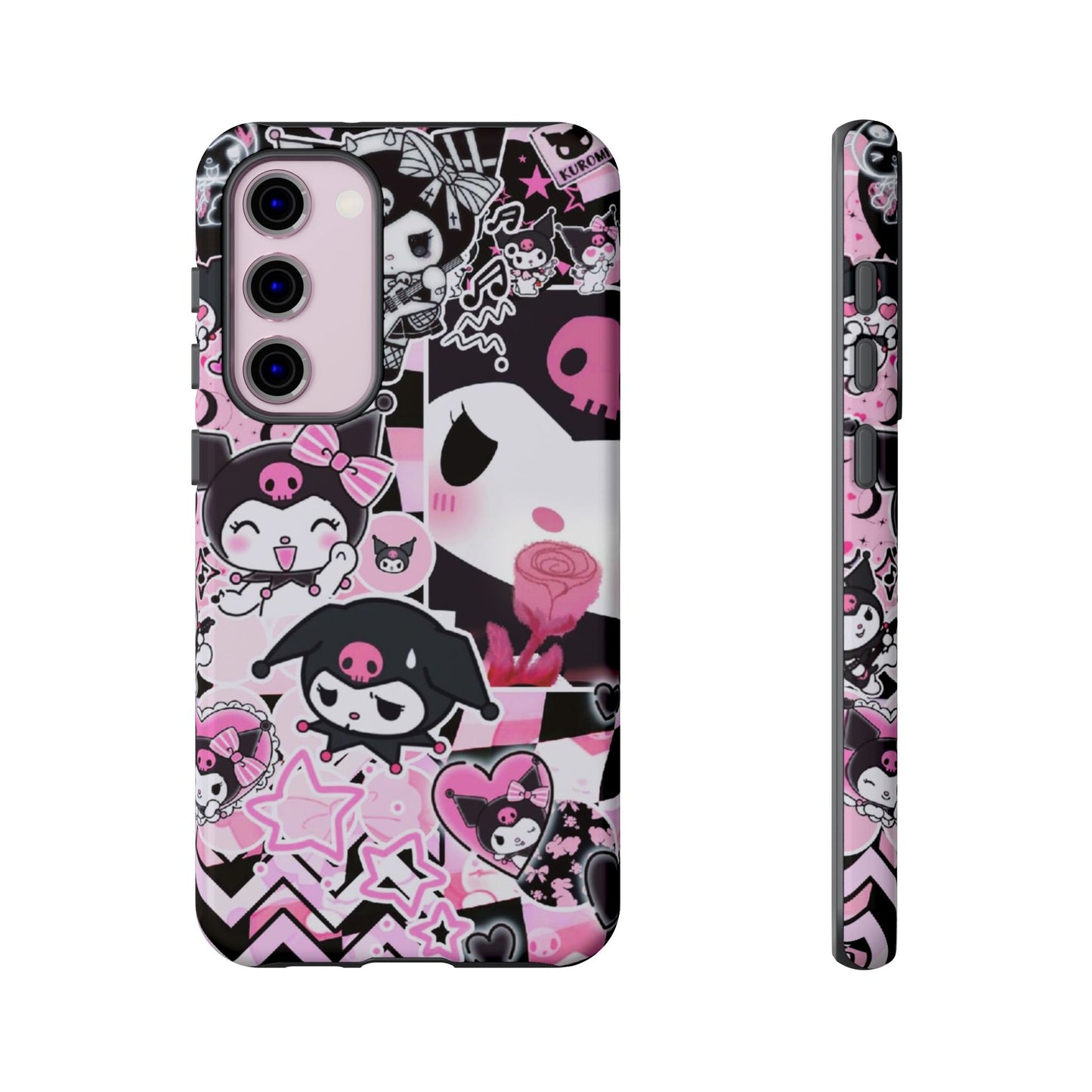 Kuromi Gothic Phone Case, Tough Phone Case, Kawaii Phone Cover, Unique Mobile Accessory, Gifts for Her Kuromi back to school purple kuromi