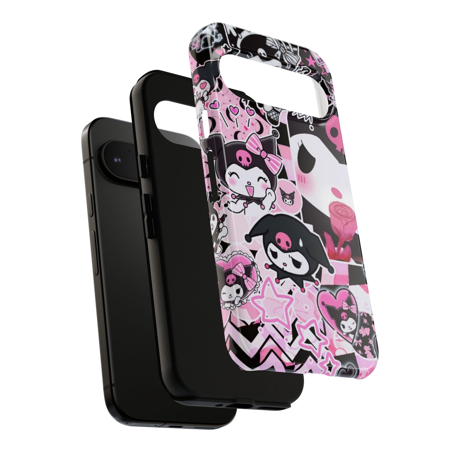 Kuromi Gothic Phone Case, Tough Phone Case, Kawaii Phone Cover, Unique Mobile Accessory, Gifts for Her Kuromi back to school purple kuromi
