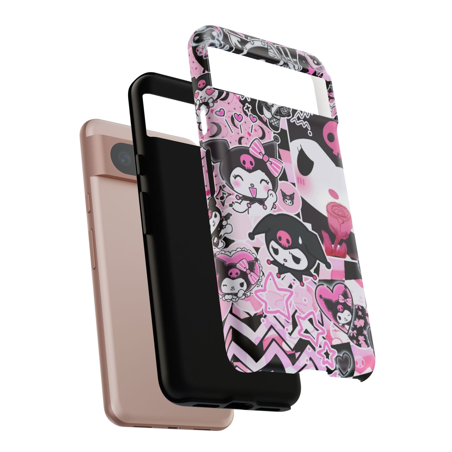 Kuromi Gothic Phone Case, Tough Phone Case, Kawaii Phone Cover, Unique Mobile Accessory, Gifts for Her Kuromi back to school purple kuromi