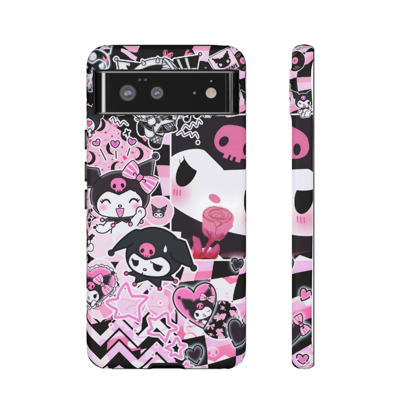 Kuromi Gothic Phone Case, Tough Phone Case, Kawaii Phone Cover, Unique Mobile Accessory, Gifts for Her Kuromi back to school purple kuromi