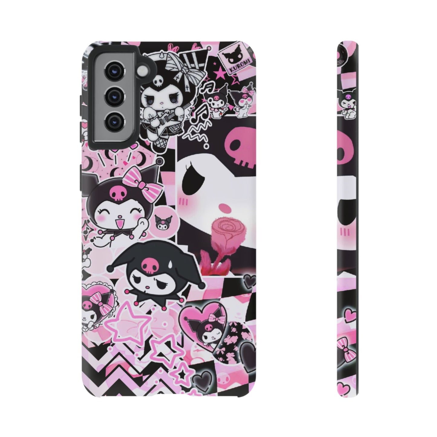 Kuromi Gothic Phone Case, Tough Phone Case, Kawaii Phone Cover, Unique Mobile Accessory, Gifts for Her Kuromi back to school purple kuromi