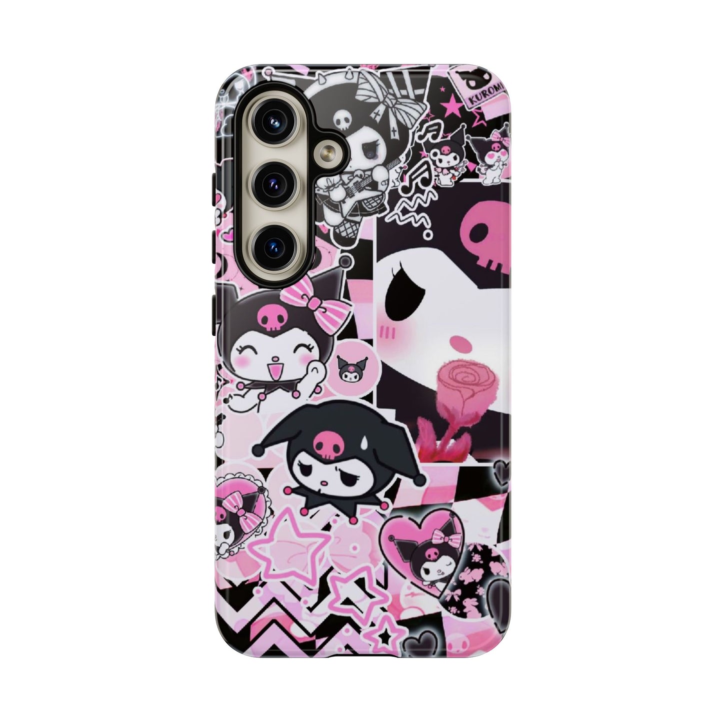 Kuromi Gothic Phone Case, Tough Phone Case, Kawaii Phone Cover, Unique Mobile Accessory, Gifts for Her Kuromi back to school purple kuromi