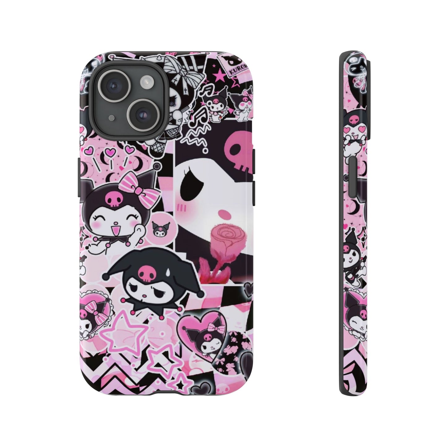 Kuromi Gothic Phone Case, Tough Phone Case, Kawaii Phone Cover, Unique Mobile Accessory, Gifts for Her Kuromi back to school purple kuromi