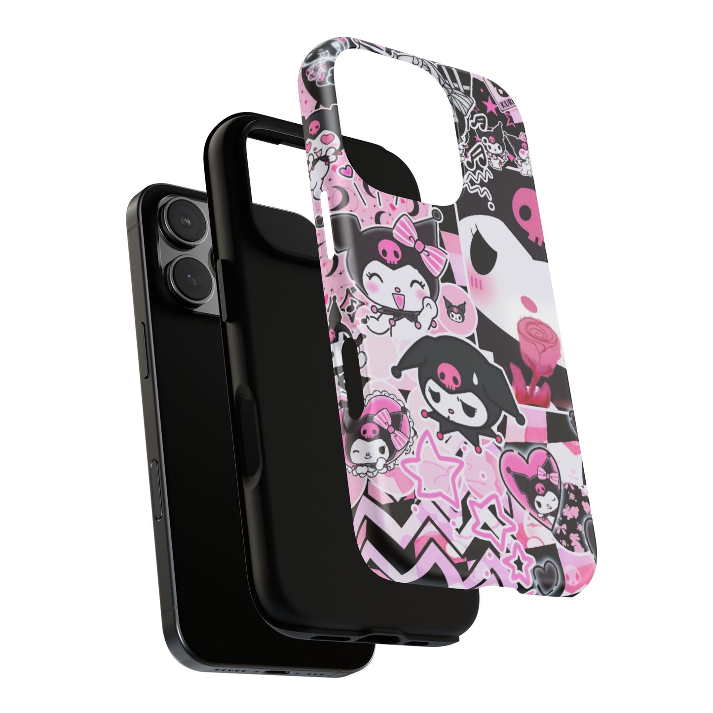 Kuromi Gothic Phone Case, Tough Phone Case, Kawaii Phone Cover, Unique Mobile Accessory, Gifts for Her Kuromi back to school purple kuromi