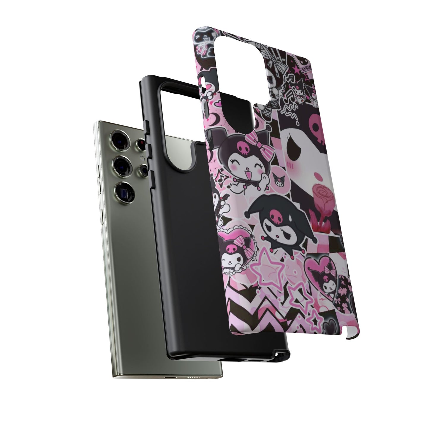 Kuromi Gothic Phone Case, Tough Phone Case, Kawaii Phone Cover, Unique Mobile Accessory, Gifts for Her Kuromi back to school purple kuromi