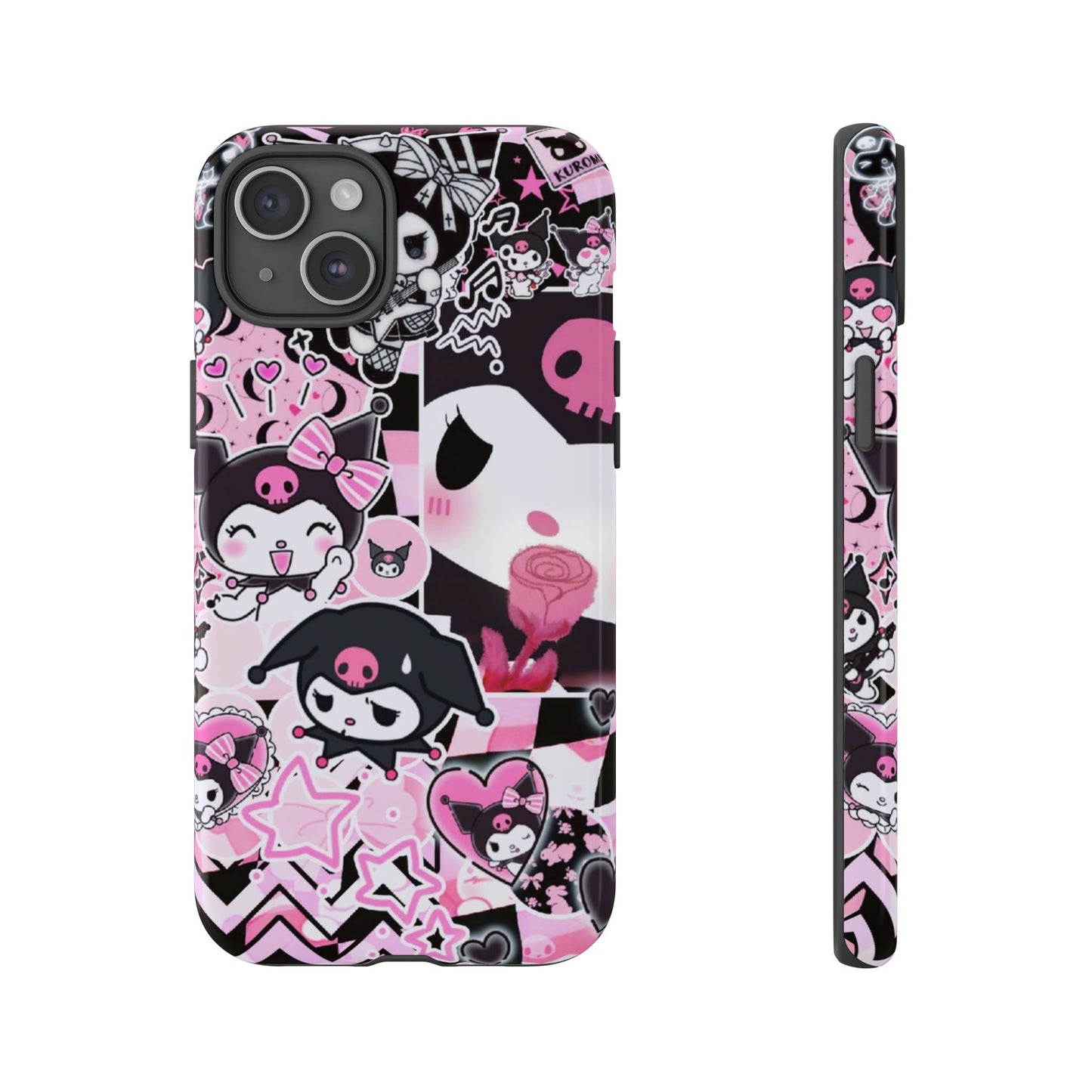 Kuromi Gothic Phone Case, Tough Phone Case, Kawaii Phone Cover, Unique Mobile Accessory, Gifts for Her Kuromi back to school purple kuromi