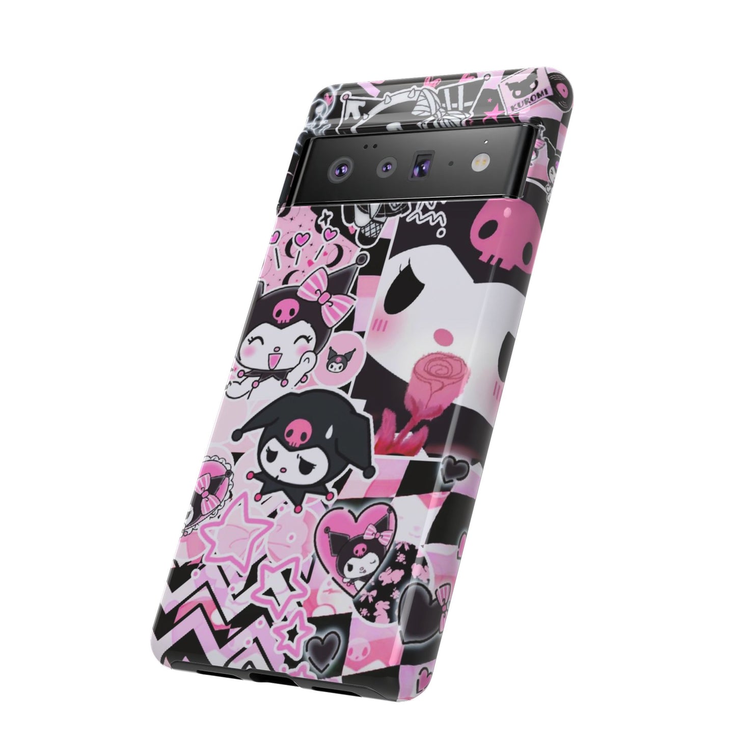 Kuromi Gothic Phone Case, Tough Phone Case, Kawaii Phone Cover, Unique Mobile Accessory, Gifts for Her Kuromi back to school purple kuromi
