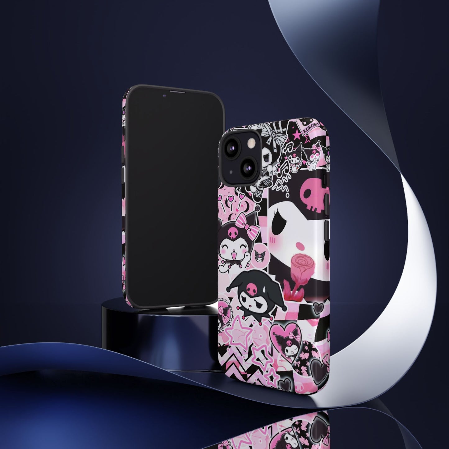 Kuromi Gothic Phone Case, Tough Phone Case, Kawaii Phone Cover, Unique Mobile Accessory, Gifts for Her Kuromi back to school purple kuromi