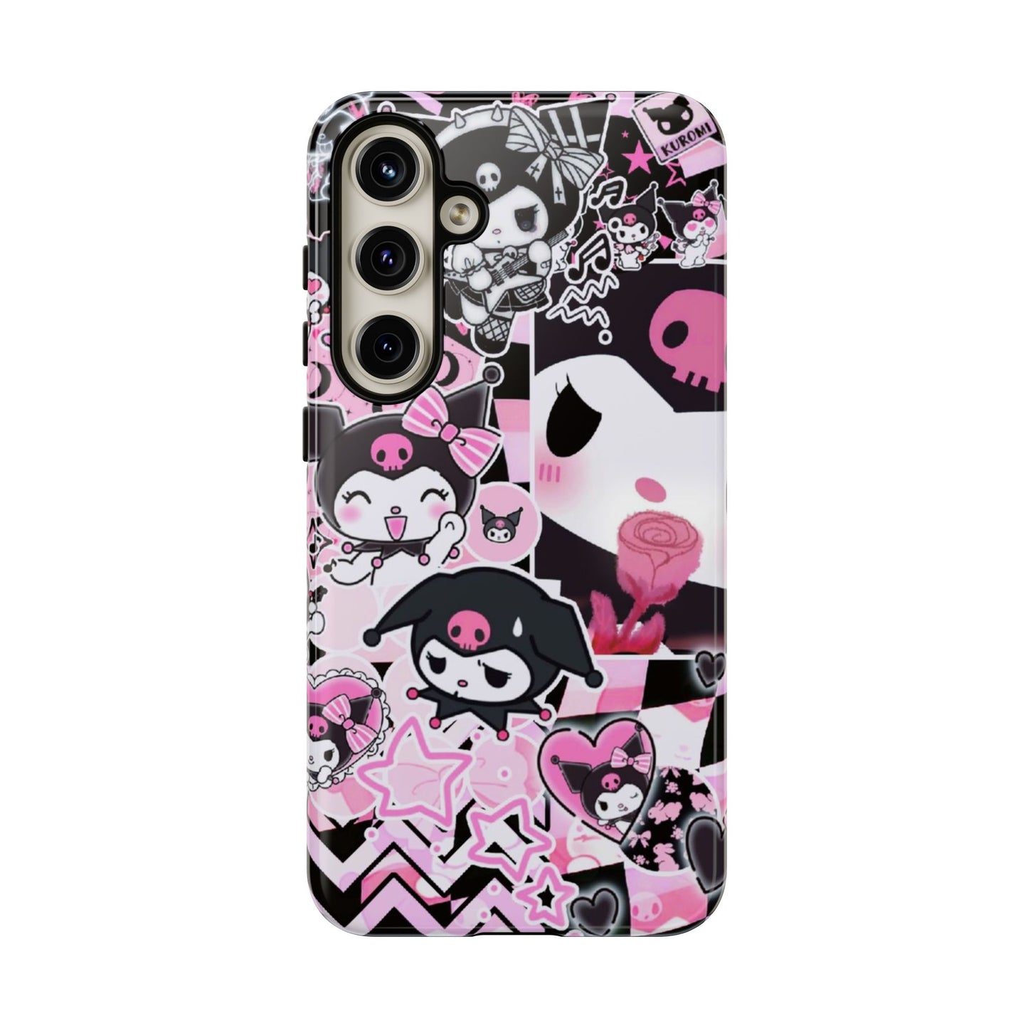 Kuromi Gothic Phone Case, Tough Phone Case, Kawaii Phone Cover, Unique Mobile Accessory, Gifts for Her Kuromi back to school purple kuromi