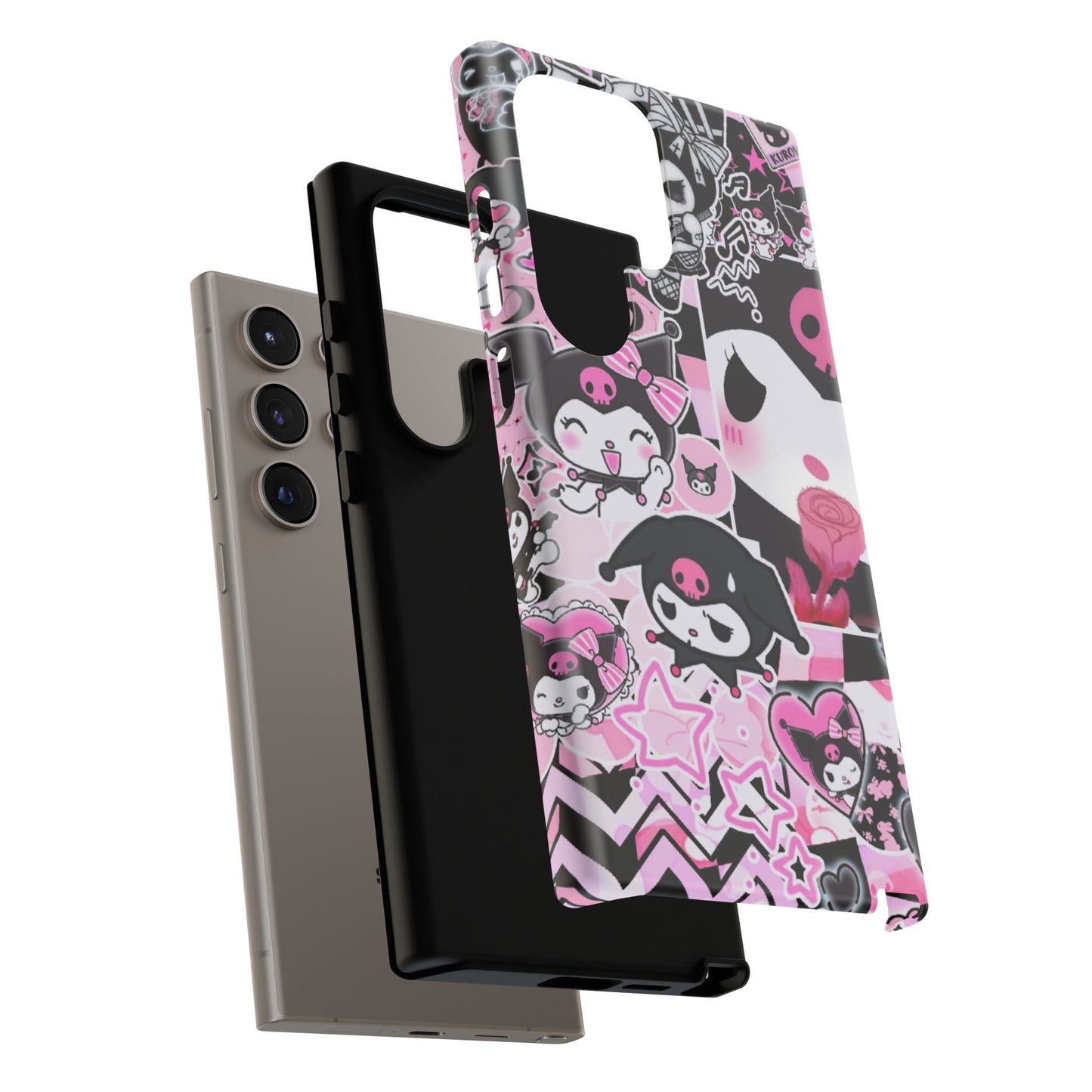 Kuromi Gothic Phone Case, Tough Phone Case, Kawaii Phone Cover, Unique Mobile Accessory, Gifts for Her Kuromi back to school purple kuromi