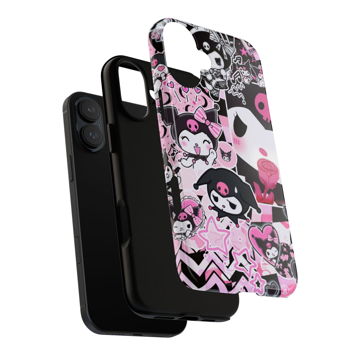 Kuromi Gothic Phone Case, Tough Phone Case, Kawaii Phone Cover, Unique Mobile Accessory, Gifts for Her Kuromi back to school purple kuromi
