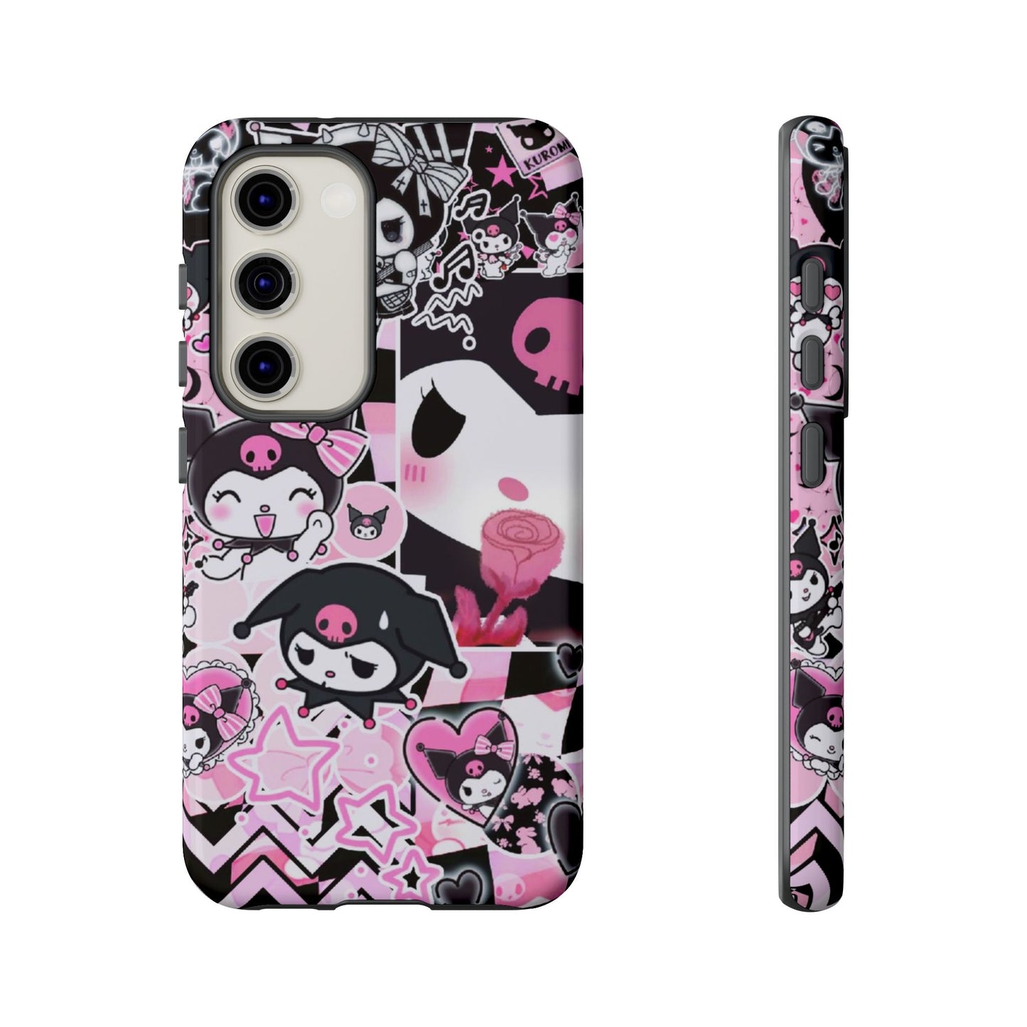 Kuromi Gothic Phone Case, Tough Phone Case, Kawaii Phone Cover, Unique Mobile Accessory, Gifts for Her Kuromi back to school purple kuromi