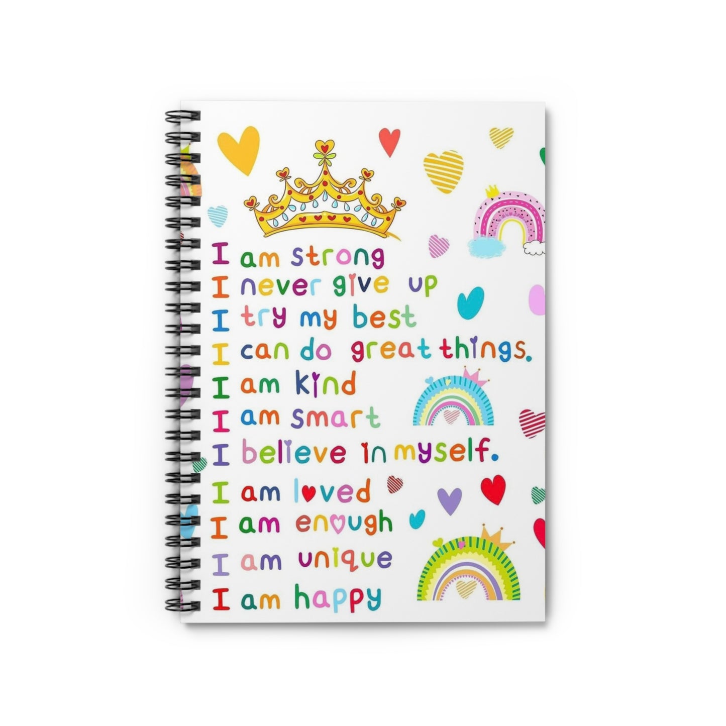 Empowering Spiral Notebook - Inspirational Quotes, Perfect for Journaling, School, Self-Discovery, Gifts, Home Office, School Supplies