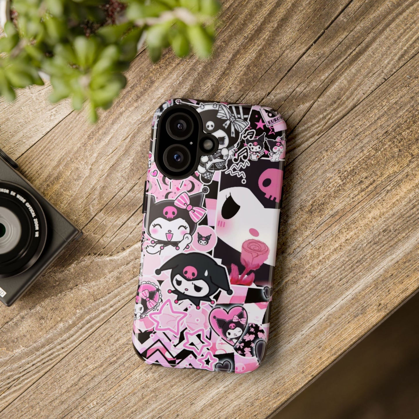 Kuromi Gothic Phone Case, Tough Phone Case, Kawaii Phone Cover, Unique Mobile Accessory, Gifts for Her Kuromi back to school purple kuromi