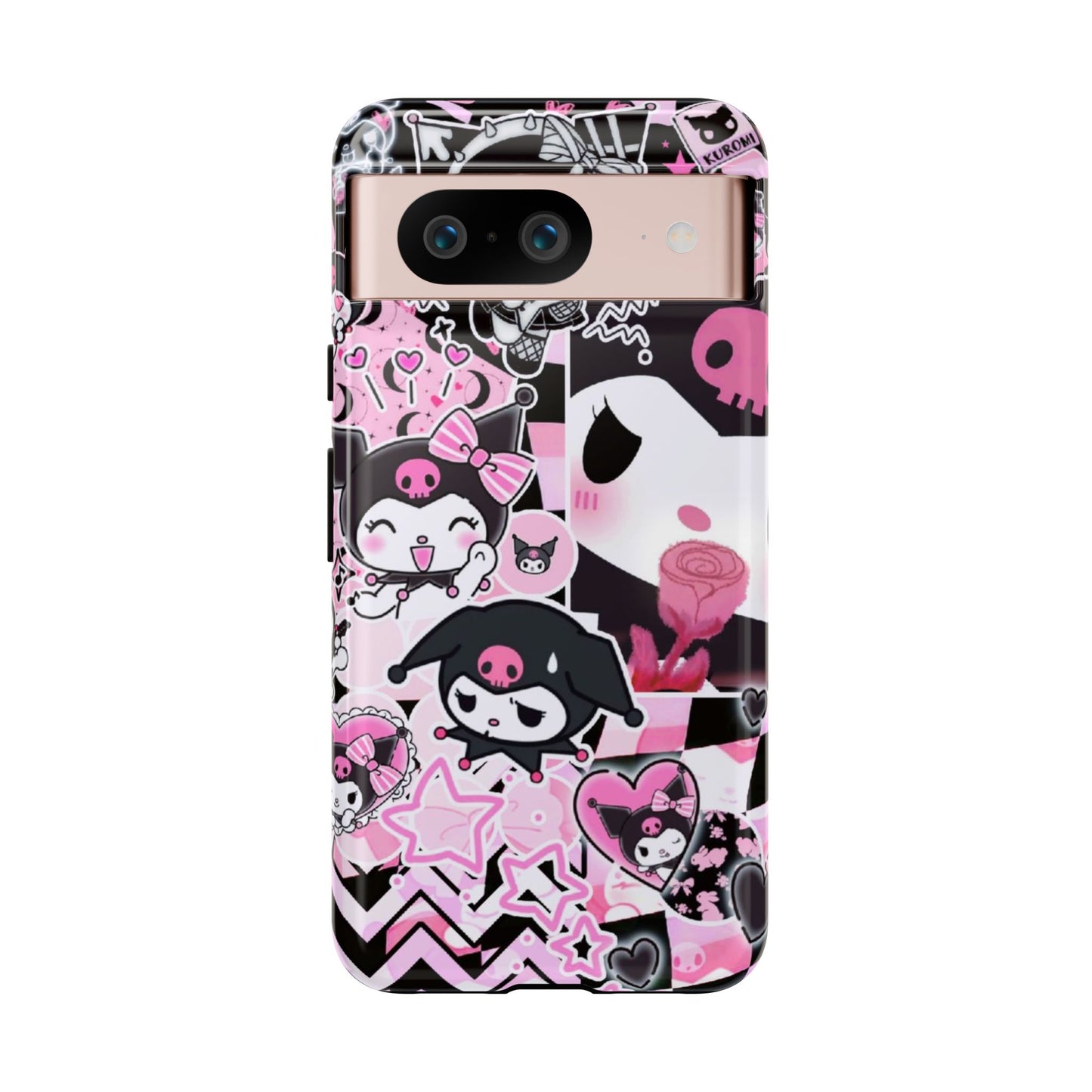 Kuromi Gothic Phone Case, Tough Phone Case, Kawaii Phone Cover, Unique Mobile Accessory, Gifts for Her Kuromi back to school purple kuromi
