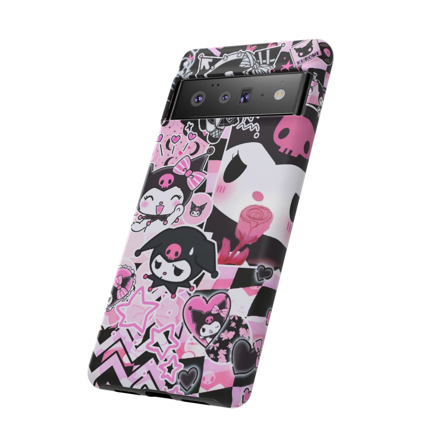 Kuromi Gothic Phone Case, Tough Phone Case, Kawaii Phone Cover, Unique Mobile Accessory, Gifts for Her Kuromi back to school purple kuromi