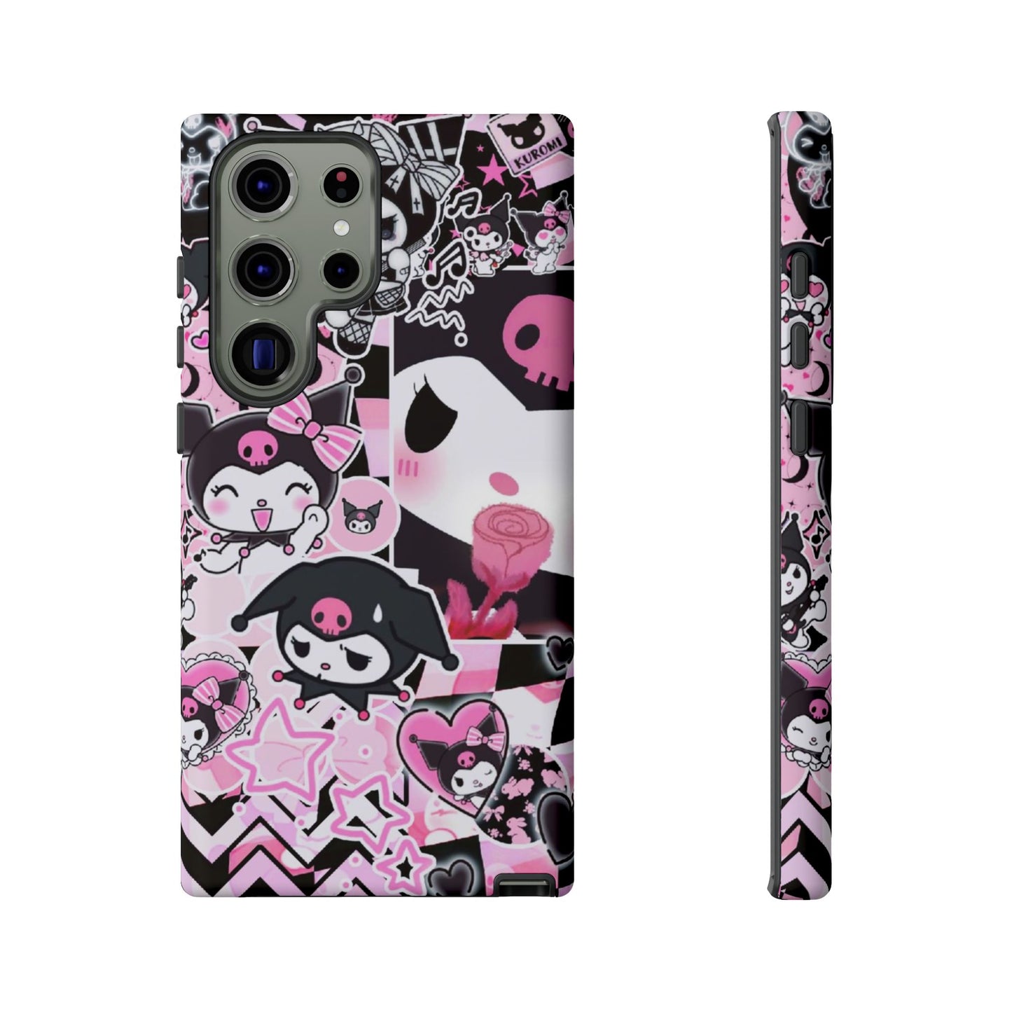 Kuromi Gothic Phone Case, Tough Phone Case, Kawaii Phone Cover, Unique Mobile Accessory, Gifts for Her Kuromi back to school purple kuromi
