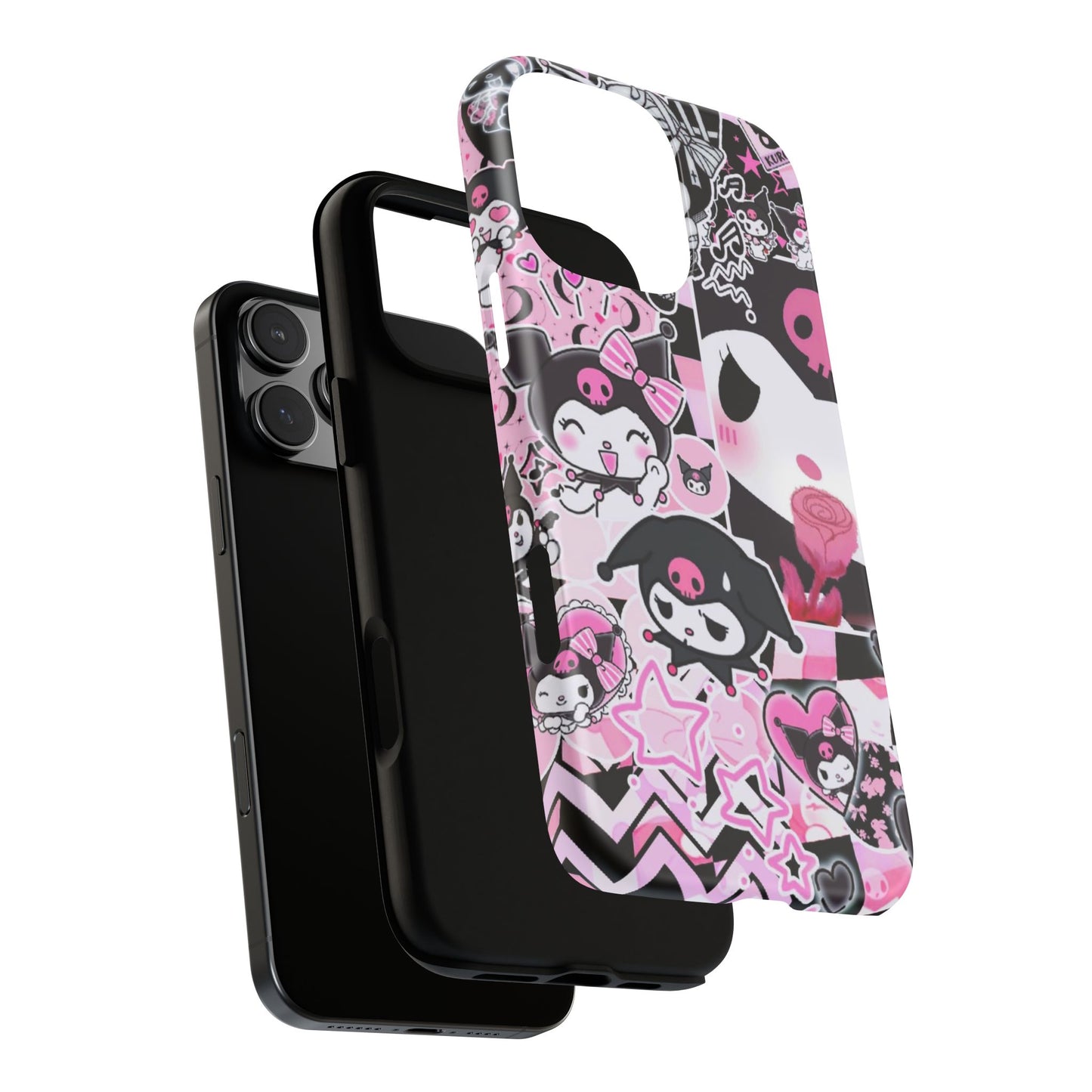 Kuromi Gothic Phone Case, Tough Phone Case, Kawaii Phone Cover, Unique Mobile Accessory, Gifts for Her Kuromi back to school purple kuromi