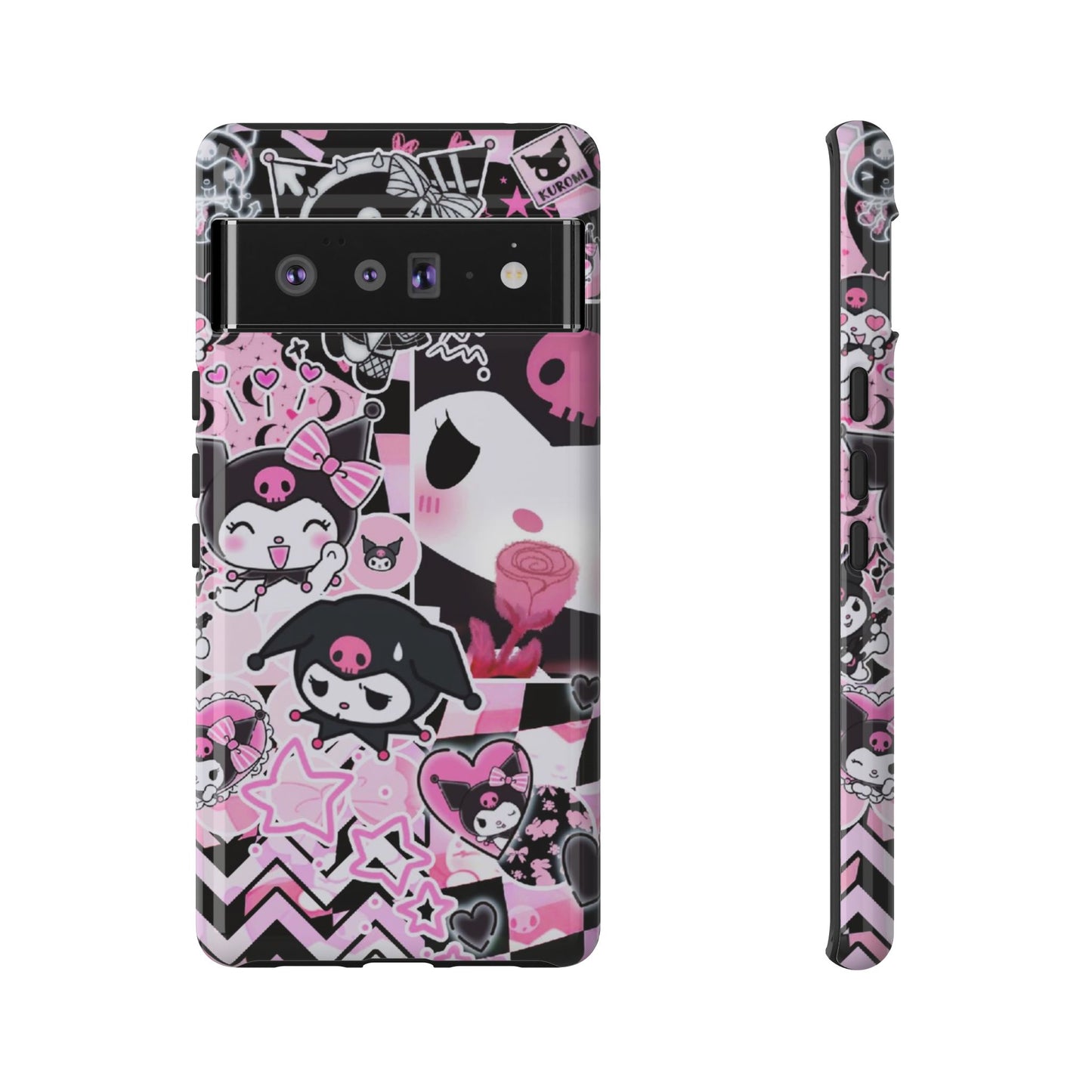 Kuromi Gothic Phone Case, Tough Phone Case, Kawaii Phone Cover, Unique Mobile Accessory, Gifts for Her Kuromi back to school purple kuromi