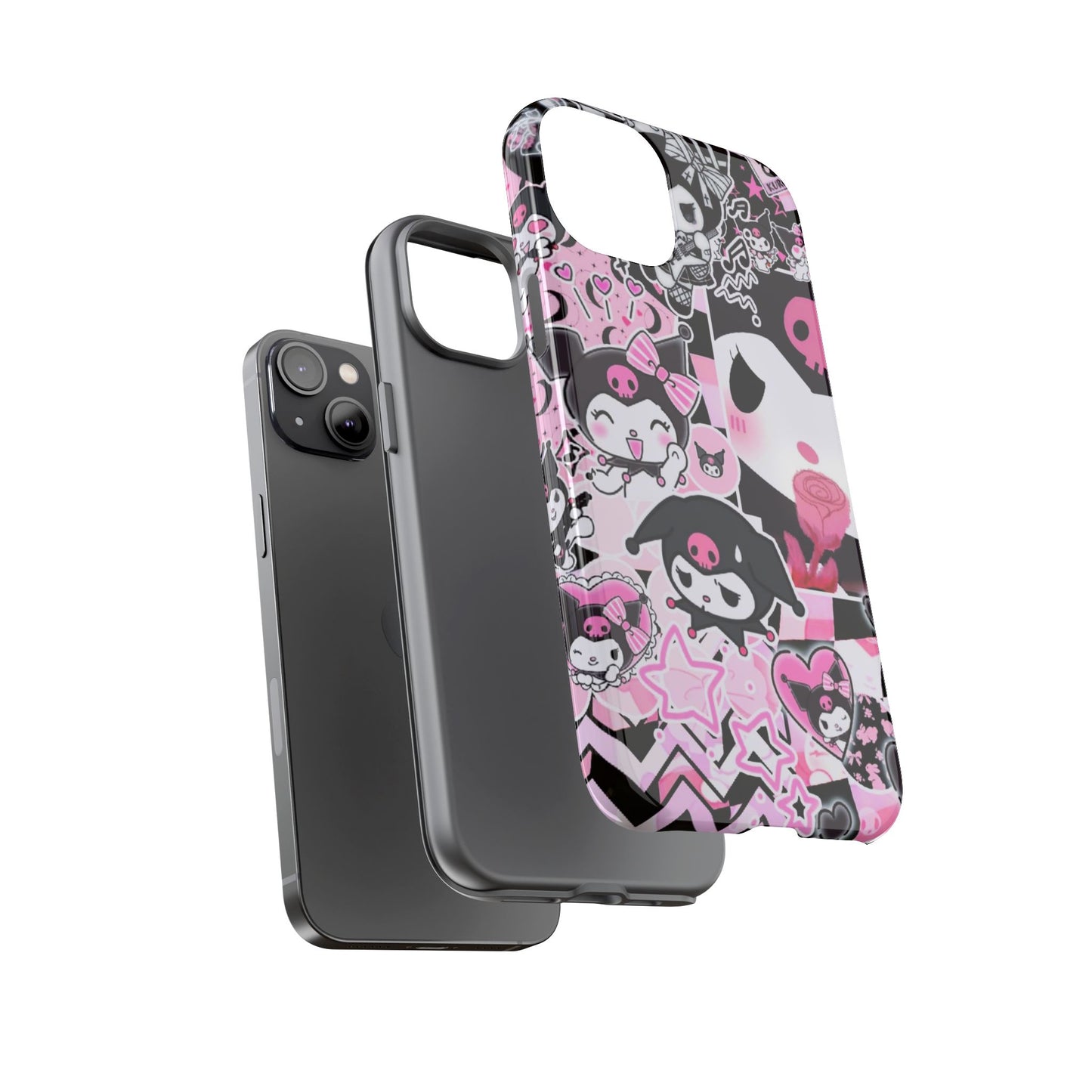 Kuromi Gothic Phone Case, Tough Phone Case, Kawaii Phone Cover, Unique Mobile Accessory, Gifts for Her Kuromi back to school purple kuromi