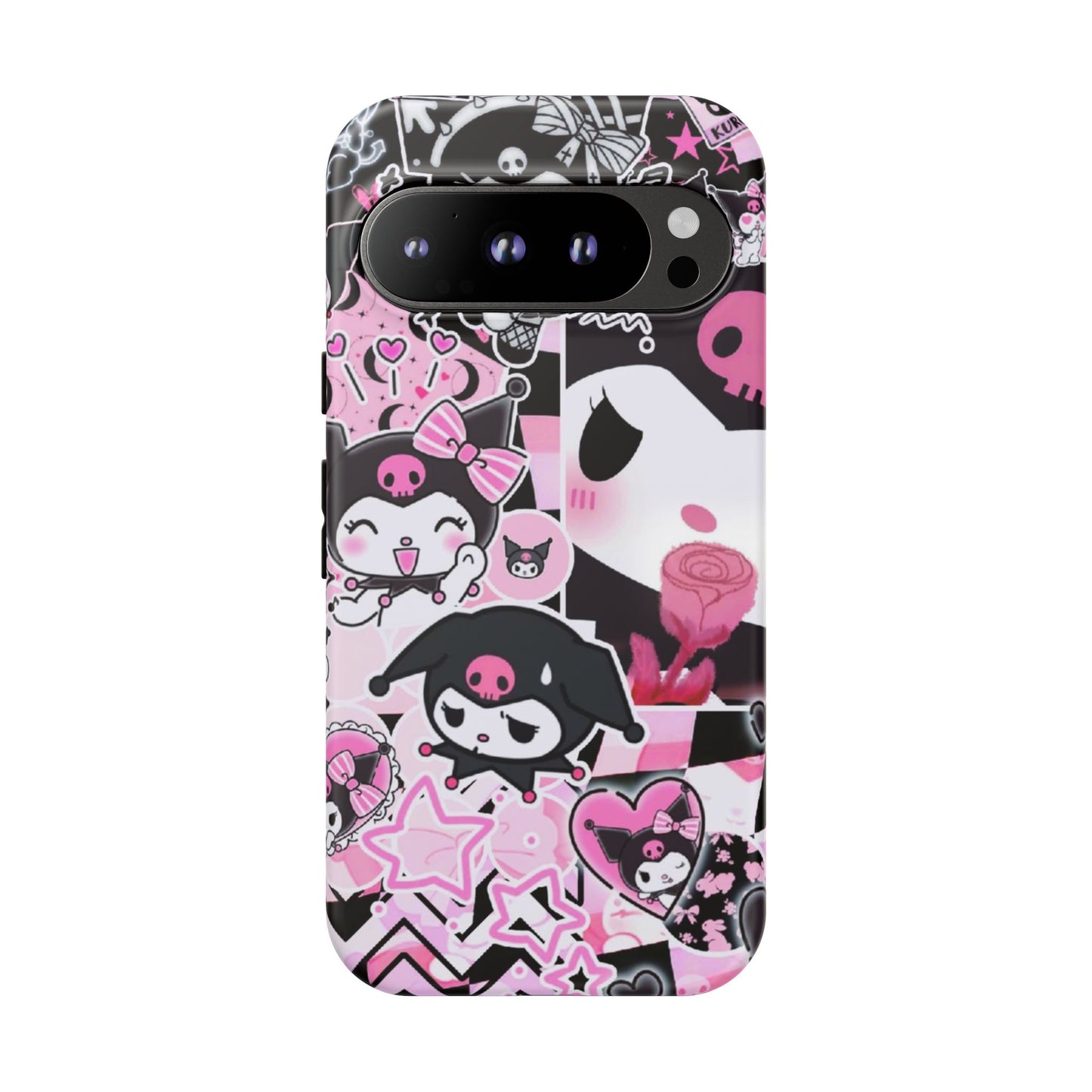 Kuromi Gothic Phone Case, Tough Phone Case, Kawaii Phone Cover, Unique Mobile Accessory, Gifts for Her Kuromi back to school purple kuromi