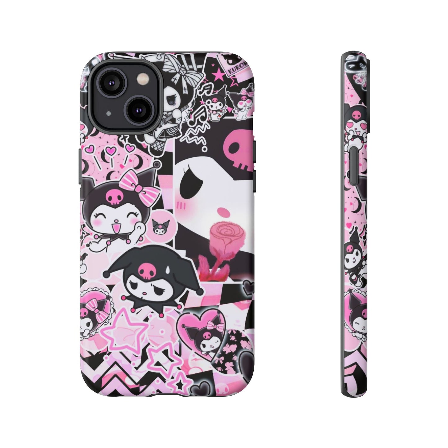 Kuromi Gothic Phone Case, Tough Phone Case, Kawaii Phone Cover, Unique Mobile Accessory, Gifts for Her Kuromi back to school purple kuromi