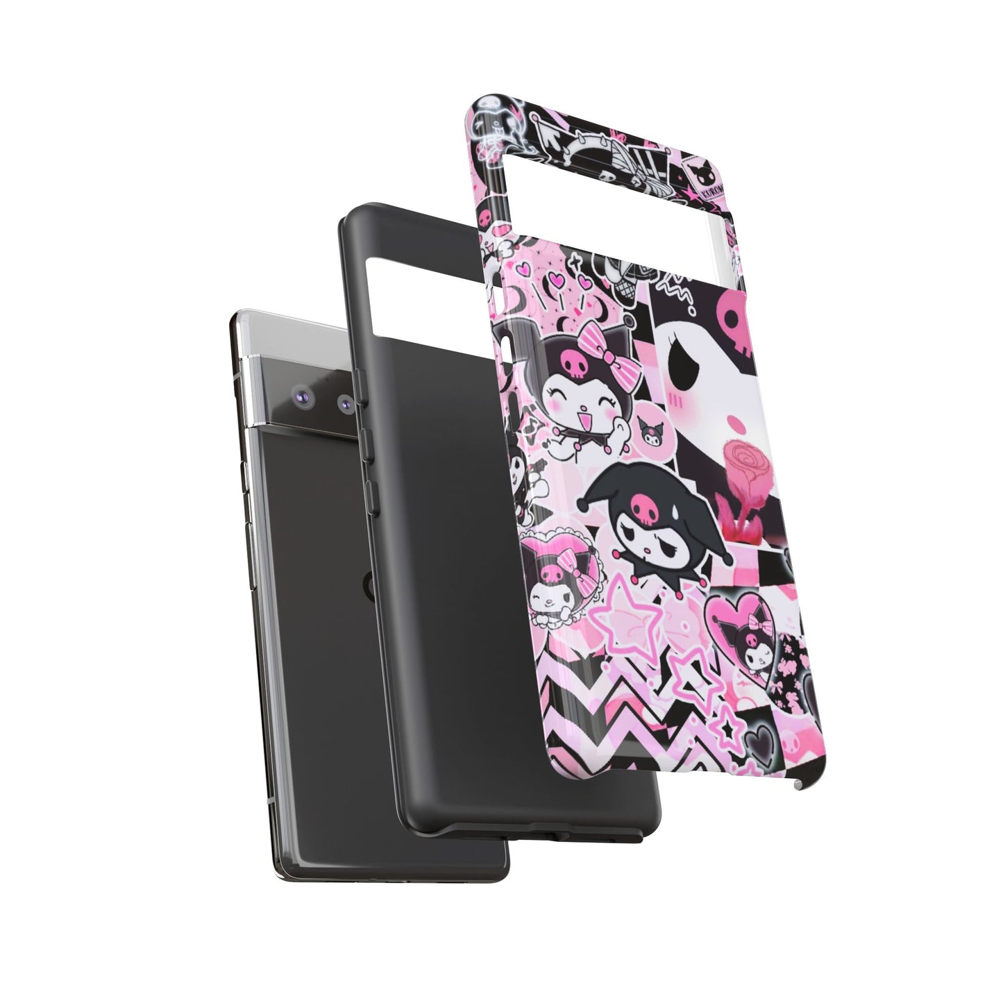 Kuromi Gothic Phone Case, Tough Phone Case, Kawaii Phone Cover, Unique Mobile Accessory, Gifts for Her Kuromi back to school purple kuromi