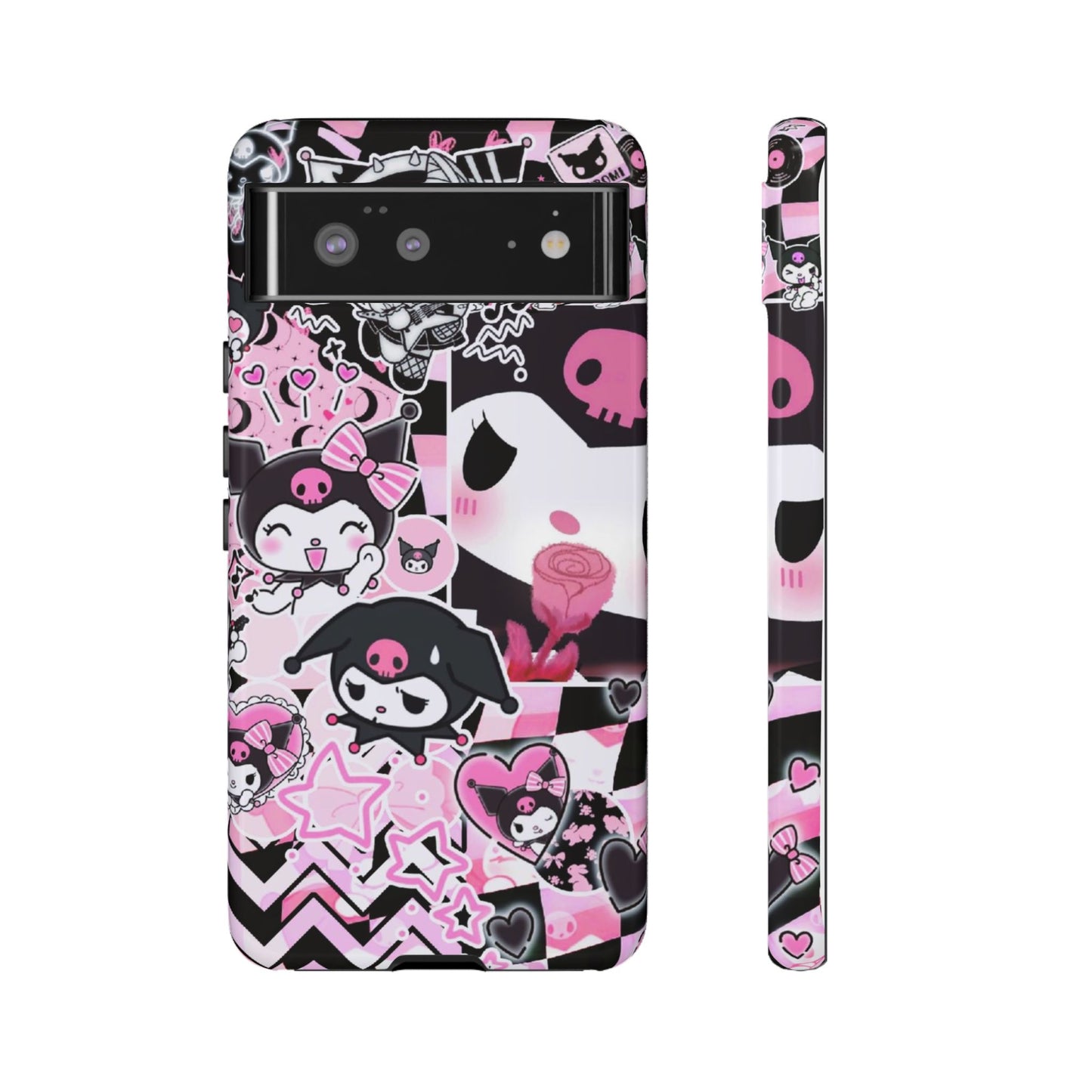 Kuromi Gothic Phone Case, Tough Phone Case, Kawaii Phone Cover, Unique Mobile Accessory, Gifts for Her Kuromi back to school purple kuromi