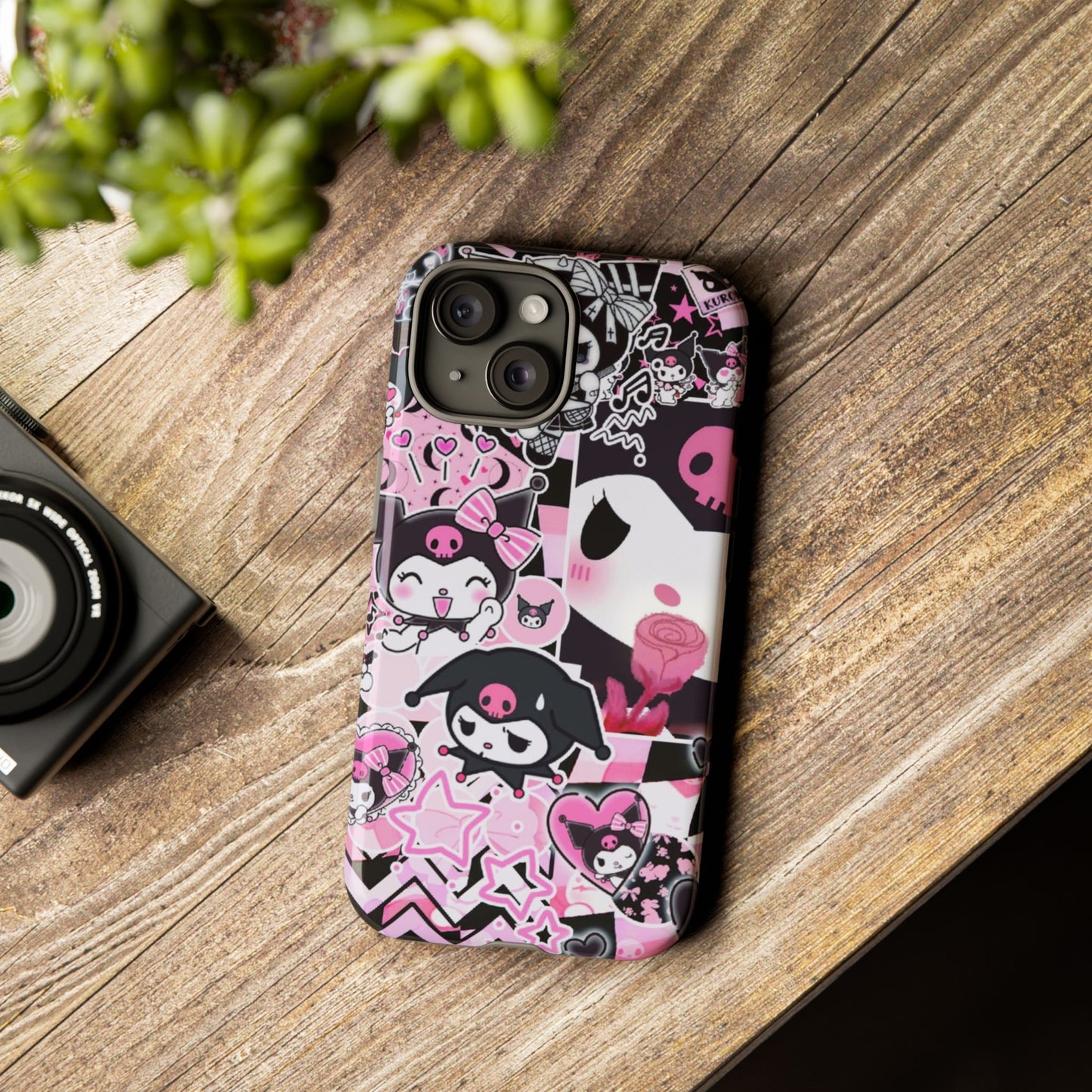 Kuromi Gothic Phone Case, Tough Phone Case, Kawaii Phone Cover, Unique Mobile Accessory, Gifts for Her Kuromi back to school purple kuromi
