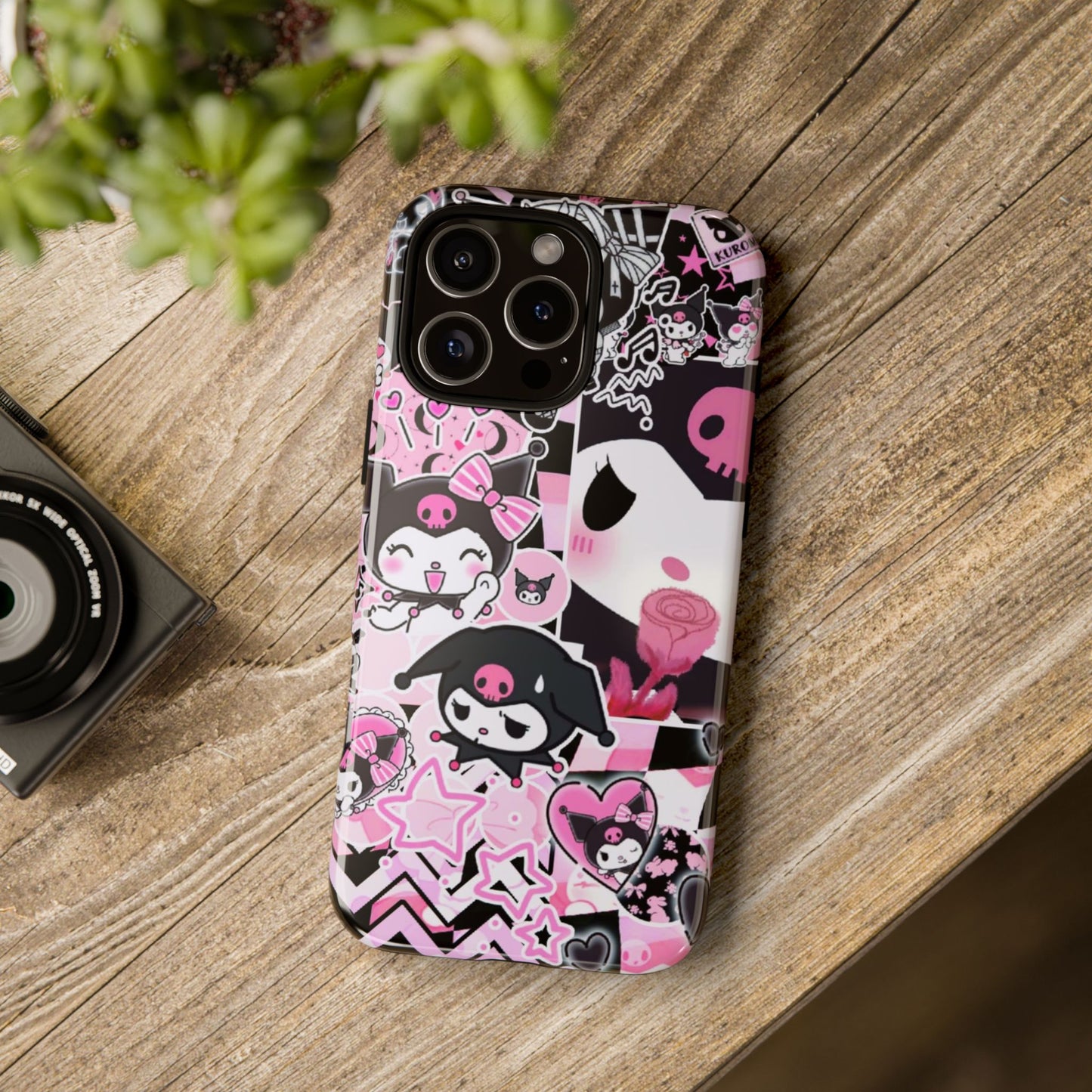 Kuromi Gothic Phone Case, Tough Phone Case, Kawaii Phone Cover, Unique Mobile Accessory, Gifts for Her Kuromi back to school purple kuromi