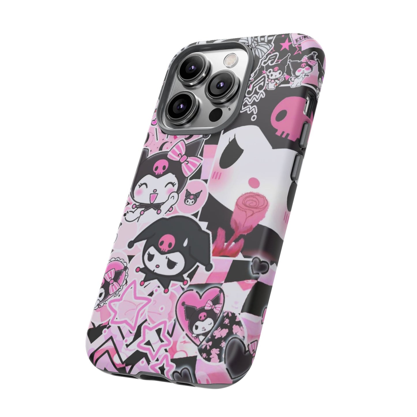 Kuromi Gothic Phone Case, Tough Phone Case, Kawaii Phone Cover, Unique Mobile Accessory, Gifts for Her Kuromi back to school purple kuromi