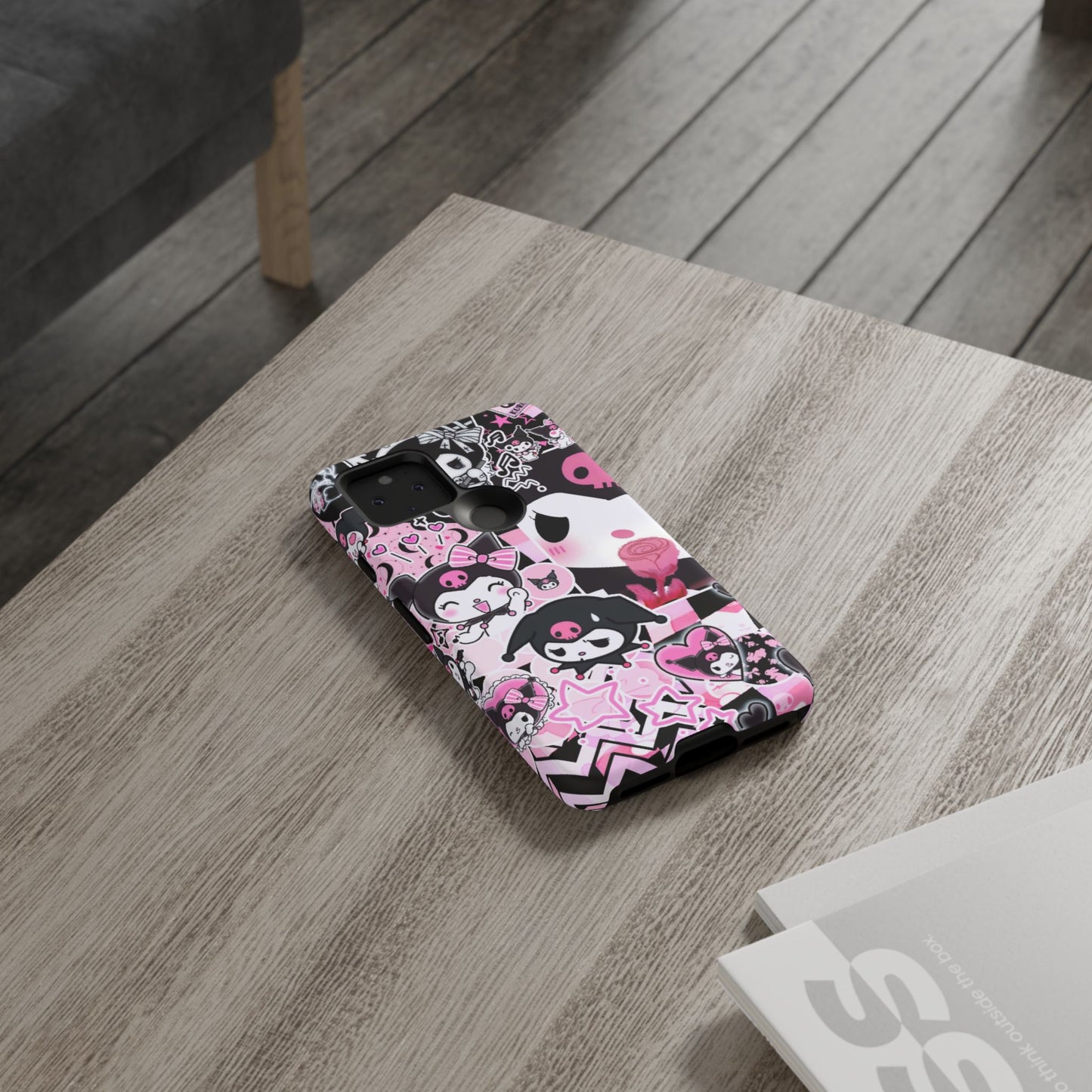 Kuromi Gothic Phone Case, Tough Phone Case, Kawaii Phone Cover, Unique Mobile Accessory, Gifts for Her Kuromi back to school purple kuromi