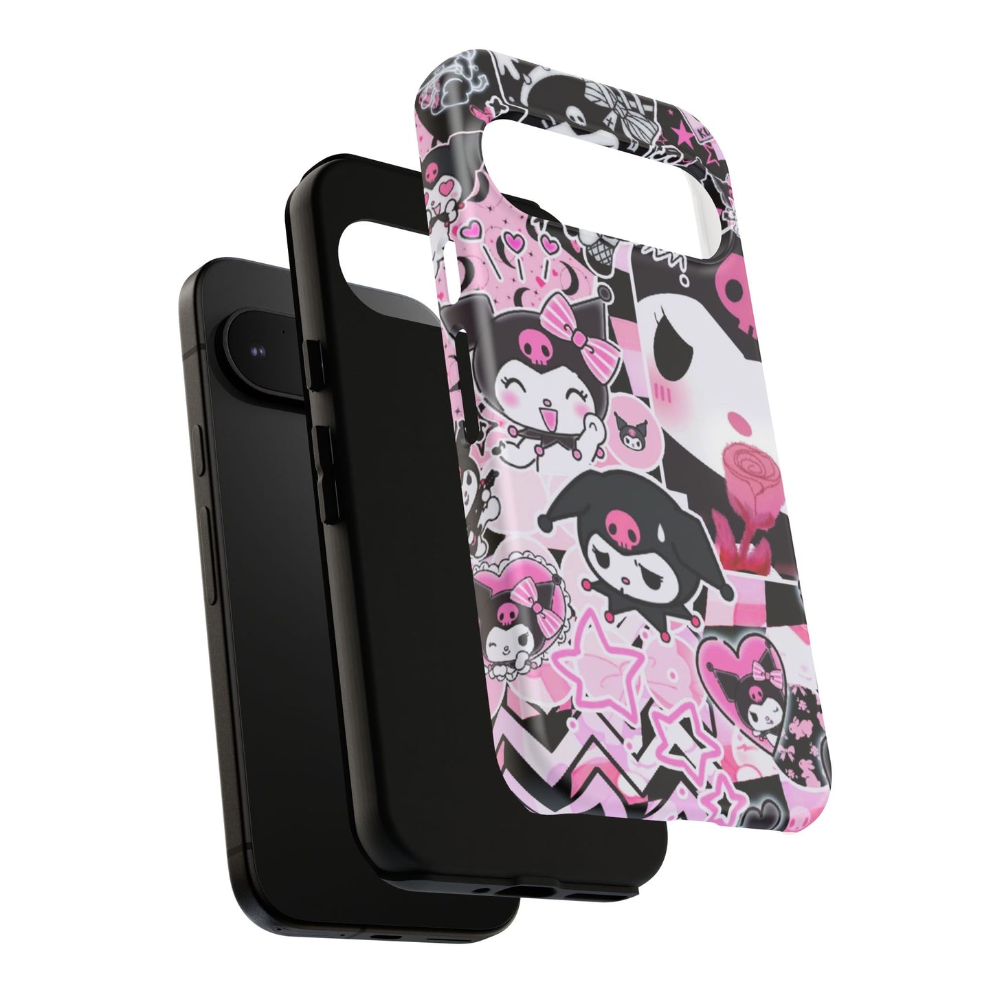 Kuromi Gothic Phone Case, Tough Phone Case, Kawaii Phone Cover, Unique Mobile Accessory, Gifts for Her Kuromi back to school purple kuromi