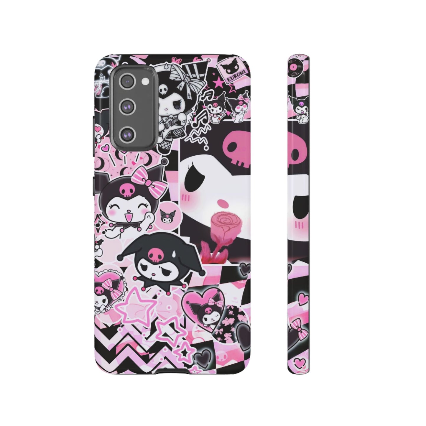 Kuromi Gothic Phone Case, Tough Phone Case, Kawaii Phone Cover, Unique Mobile Accessory, Gifts for Her Kuromi back to school purple kuromi