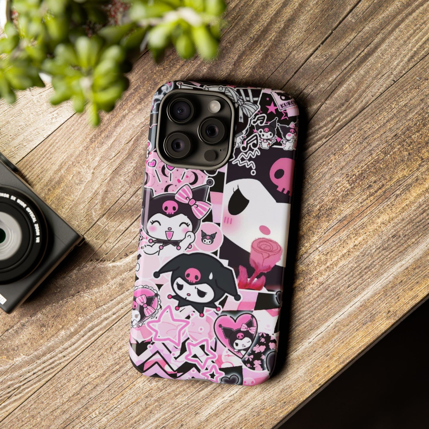 Kuromi Gothic Phone Case, Tough Phone Case, Kawaii Phone Cover, Unique Mobile Accessory, Gifts for Her Kuromi back to school purple kuromi