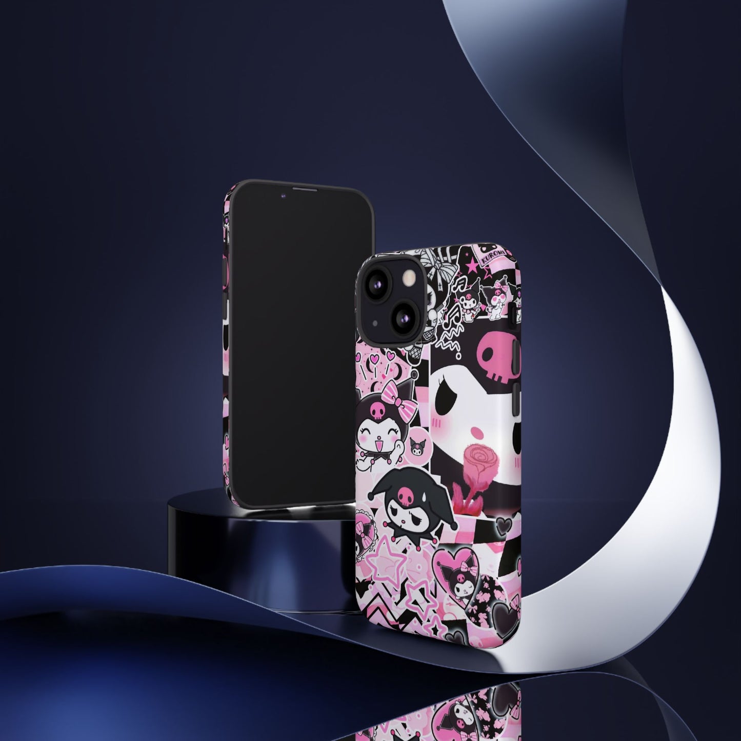 Kuromi Gothic Phone Case, Tough Phone Case, Kawaii Phone Cover, Unique Mobile Accessory, Gifts for Her Kuromi back to school purple kuromi