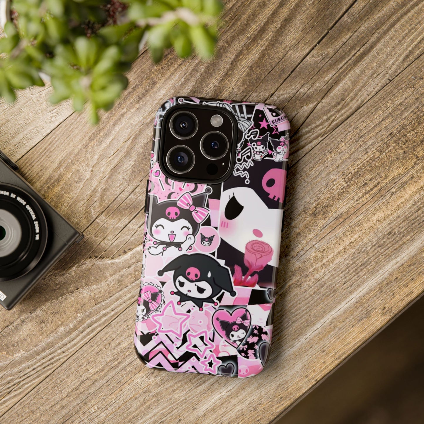 Kuromi Gothic Phone Case, Tough Phone Case, Kawaii Phone Cover, Unique Mobile Accessory, Gifts for Her Kuromi back to school purple kuromi